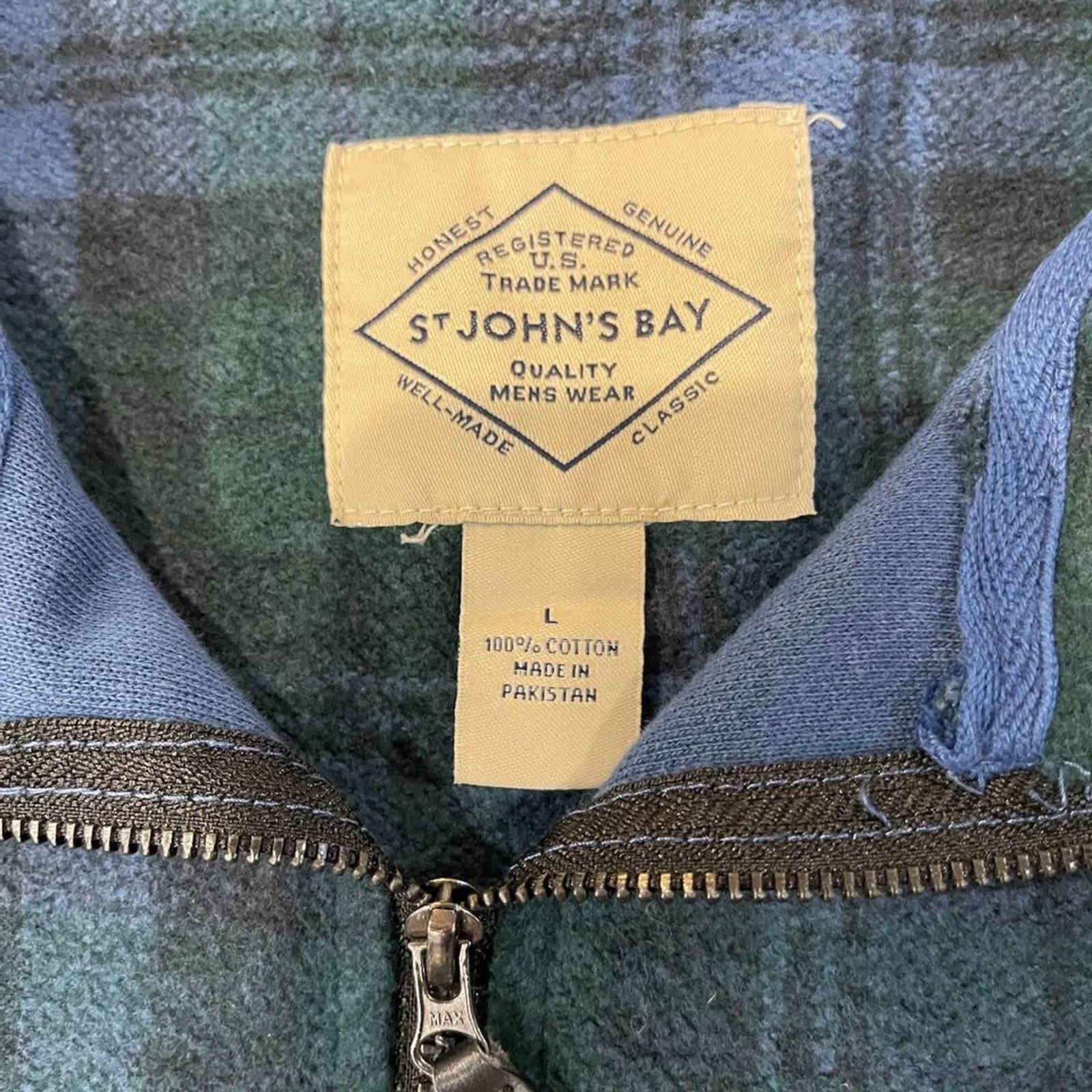 St. Johns Bay St John’s Bay NWT Fleece Half Zip Sweater Mens Large Flannel Size US L / EU 52-54 / 3 - 4 Thumbnail