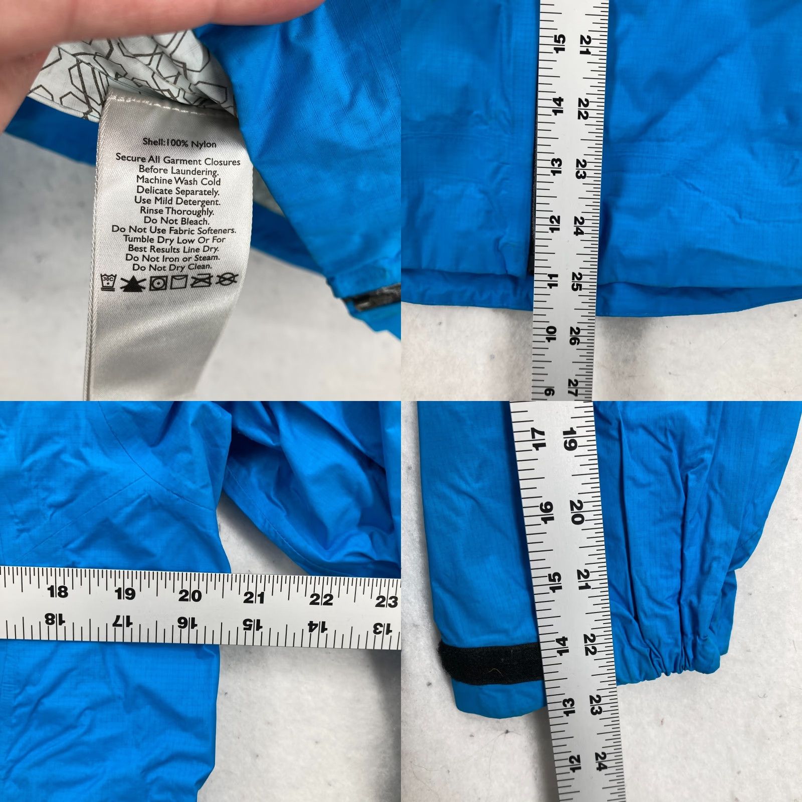 Eddie Bauer VINTAGE Eddie Bauer First Ascent Rain Jacket Women's Large Blue Ripstop Water Resistant Size L / US 10 / IT 46 - 8 Thumbnail