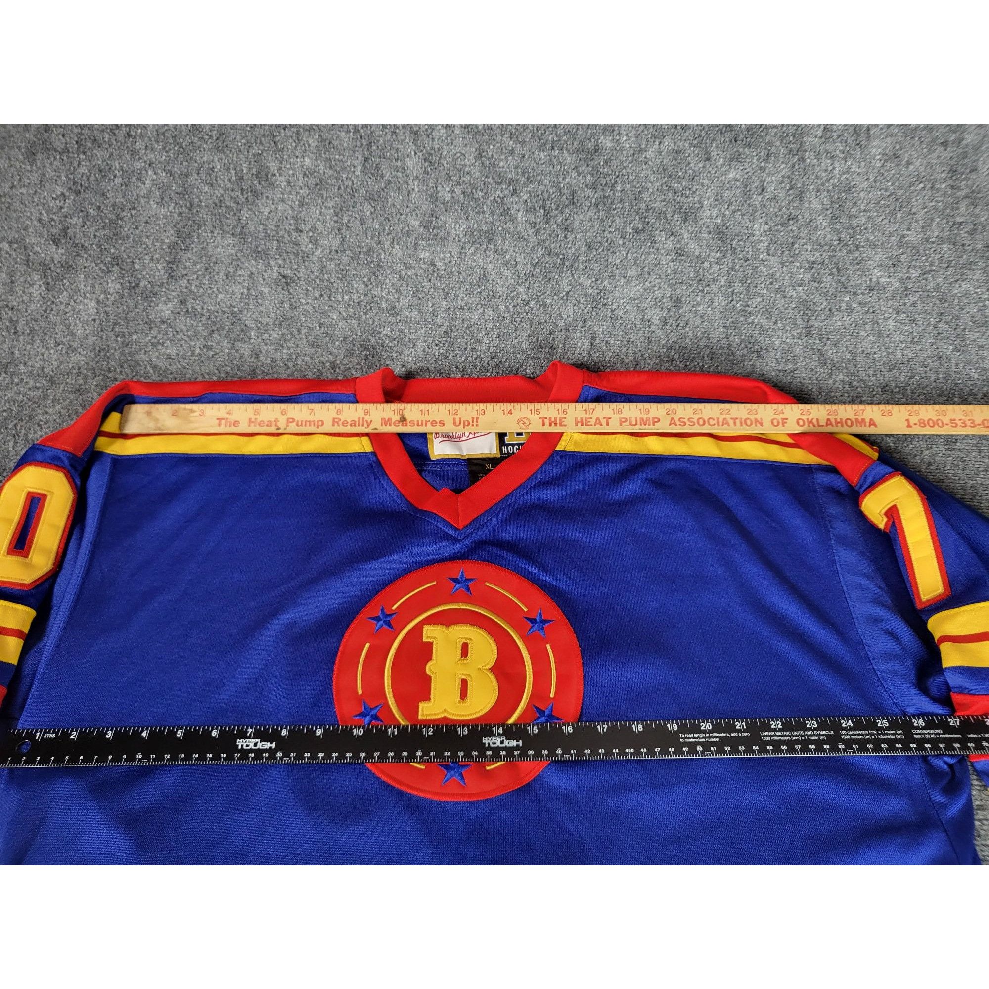 Brooklyn Xpress Brooklyn Xpress B Hockey Jersey Men Sz XL 70 Striped Multi C Size US XL / EU 56 / 4 - 6 Thumbnail