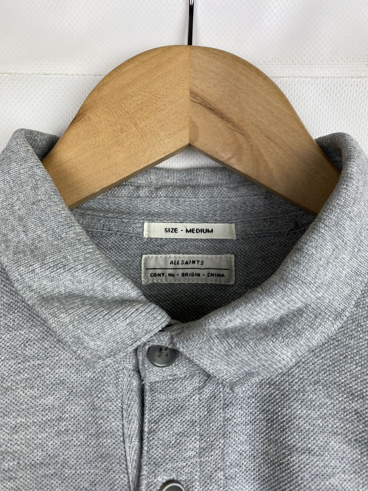 Allsaints Allsaints Sandringham Long Sleeve Men’s Polo Shirt Size M Size US M / EU 48-50 / 2 - 7 Thumbnail