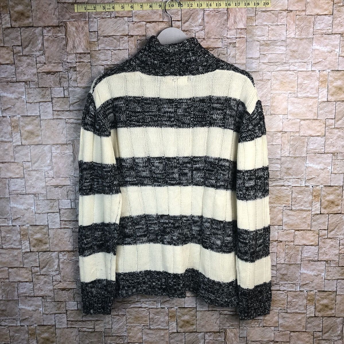 Homespun Knitwear × Japanese Brand × Solid and Striped Lock Heaven Stripe Knitwear like kurt cobain #A190 Size M / US 6-8 / IT 42-44 - 13 Thumbnail