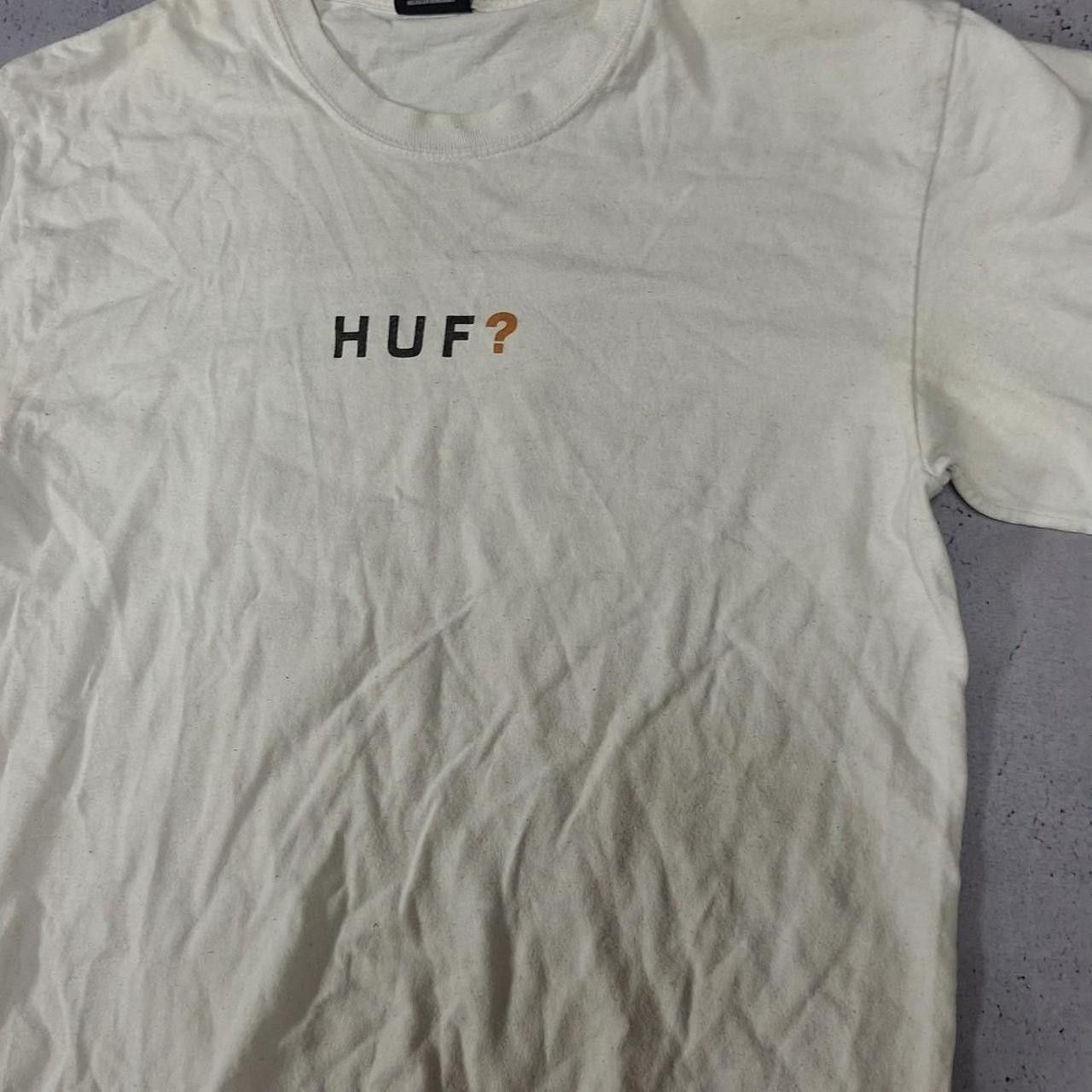 Huf Cream HUF cotton streetwear tee Size US M / EU 48-50 / 2 - 2 Thumbnail