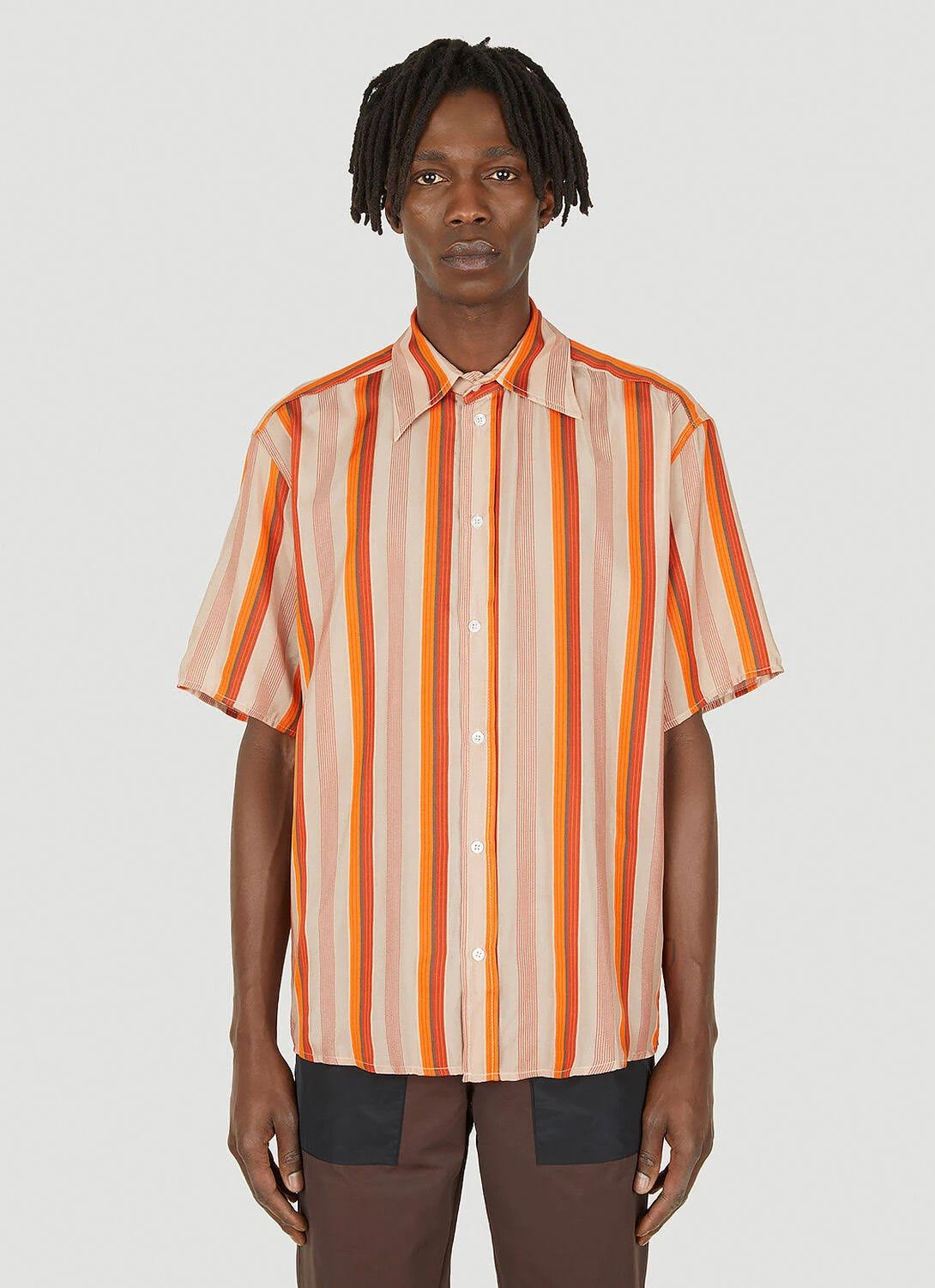 (di)vision o1mle0424 Short Sleeve Shirt in Orange/Brown Size US S / EU 44-46 / 1 - 2 Thumbnail