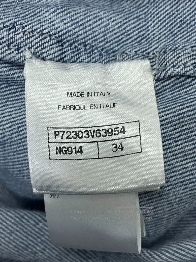 Chanel Chanel Light-coloured denim stitched tweed long windbreake Size XXS / US 00 / IT 34 - 5 Thumbnail