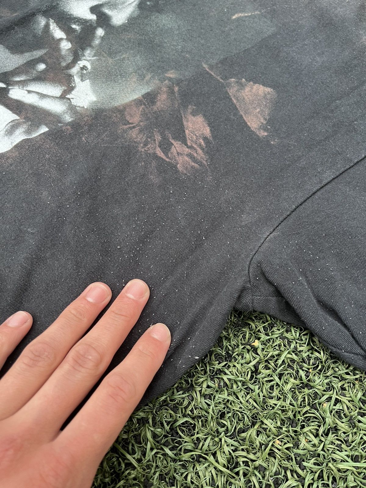 Other 2Pac Bleach Effect Rap Tee Black Vintage Style Size US XL / EU 56 / 4 - 11 Thumbnail