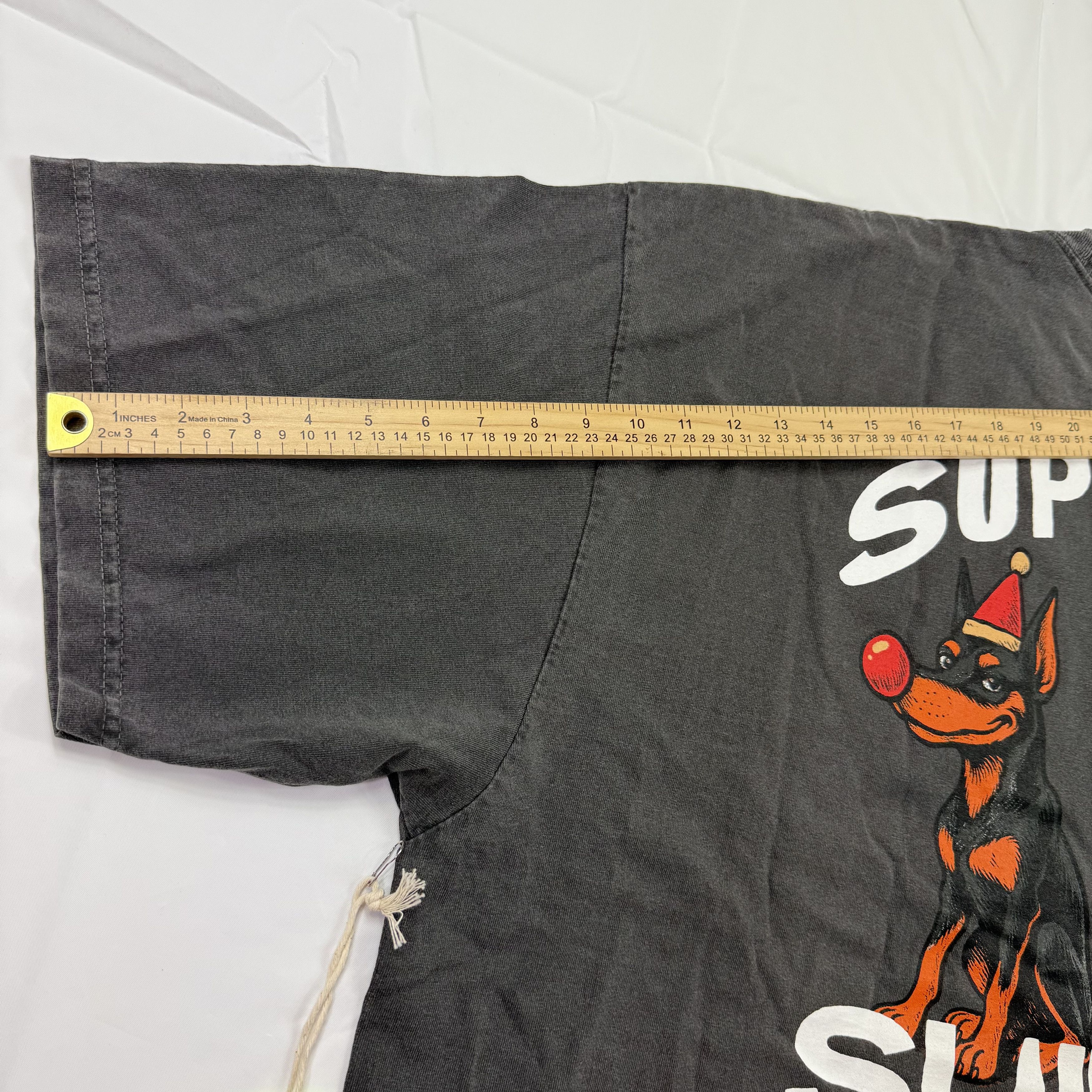 Supervsn Supervsn Studios Slauson Doberman Tee XXL Washed Black Boxy Size US XXL / EU 58 / 5 - 8 Thumbnail