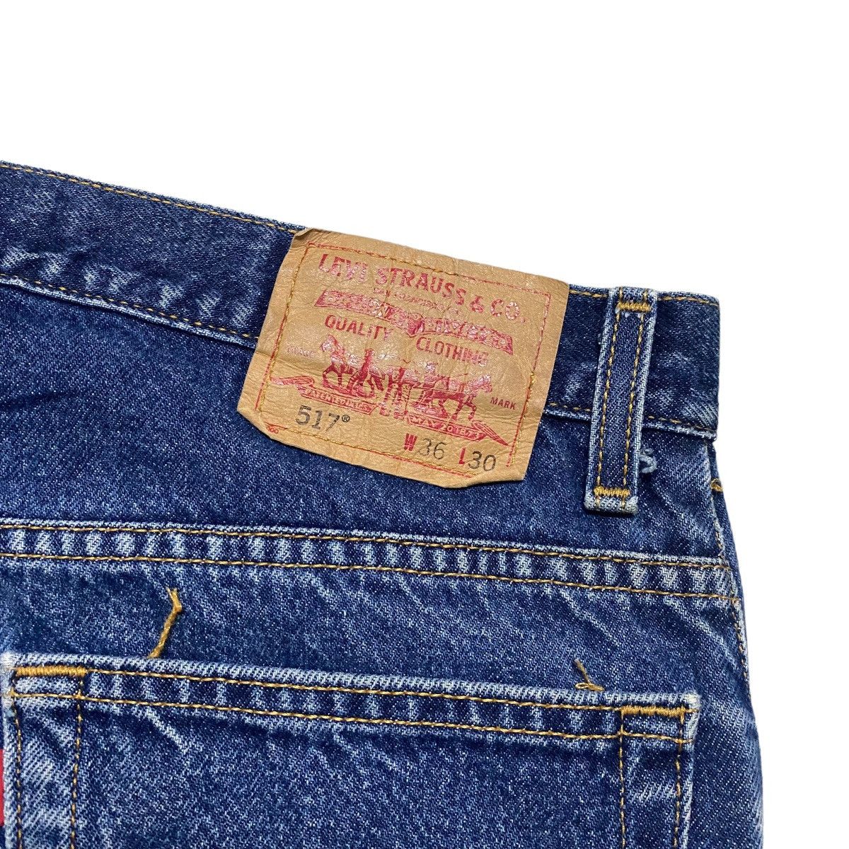 Levi's Vintage Levis 517 Bootcut Distressed Jeans Size US 34 / EU 50 - 13 Thumbnail