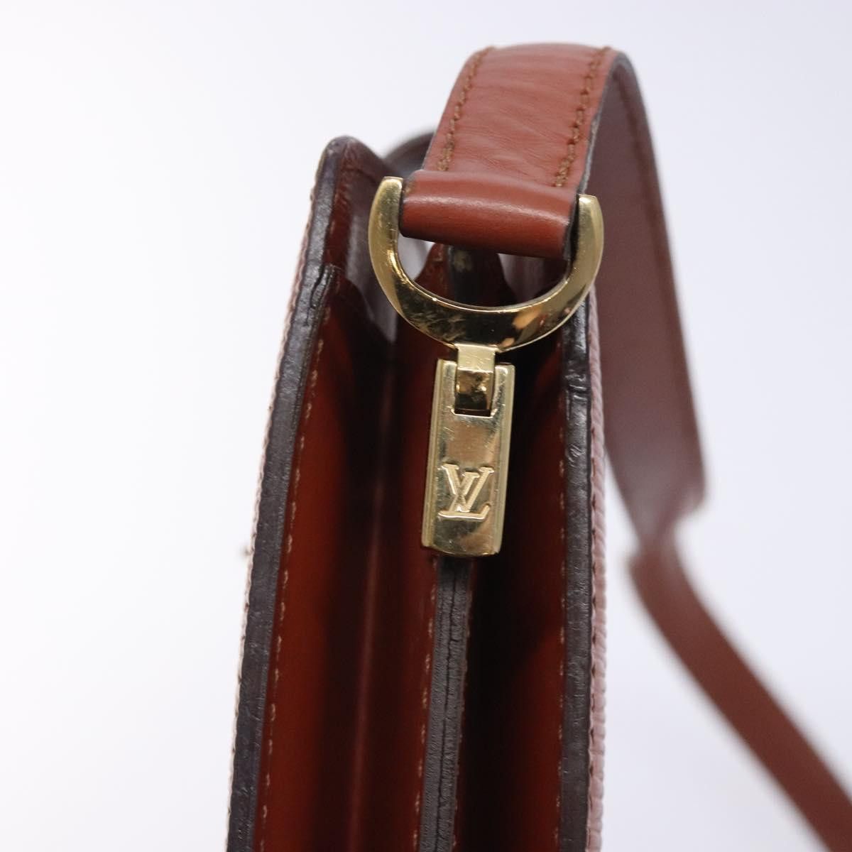 Louis Vuitton LOUIS VUITTON Epi Capuchin Shoulder Bag Brown M52343 Size ONE SIZE - 9 Thumbnail