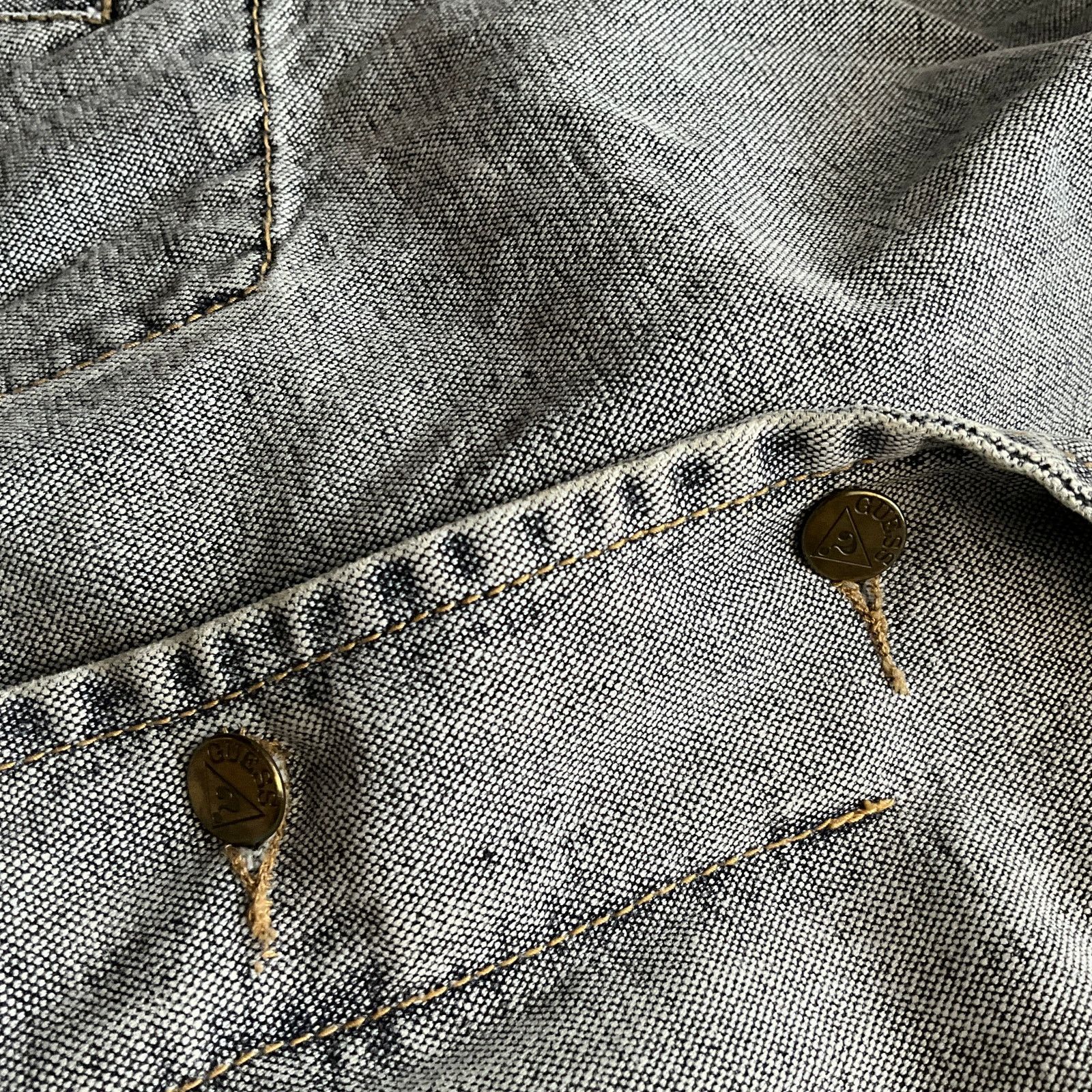 Guess Vintage 80s Guess Marciano Denim Motorcycle Jacket M Size US M / EU 48-50 / 2 - 3 Thumbnail