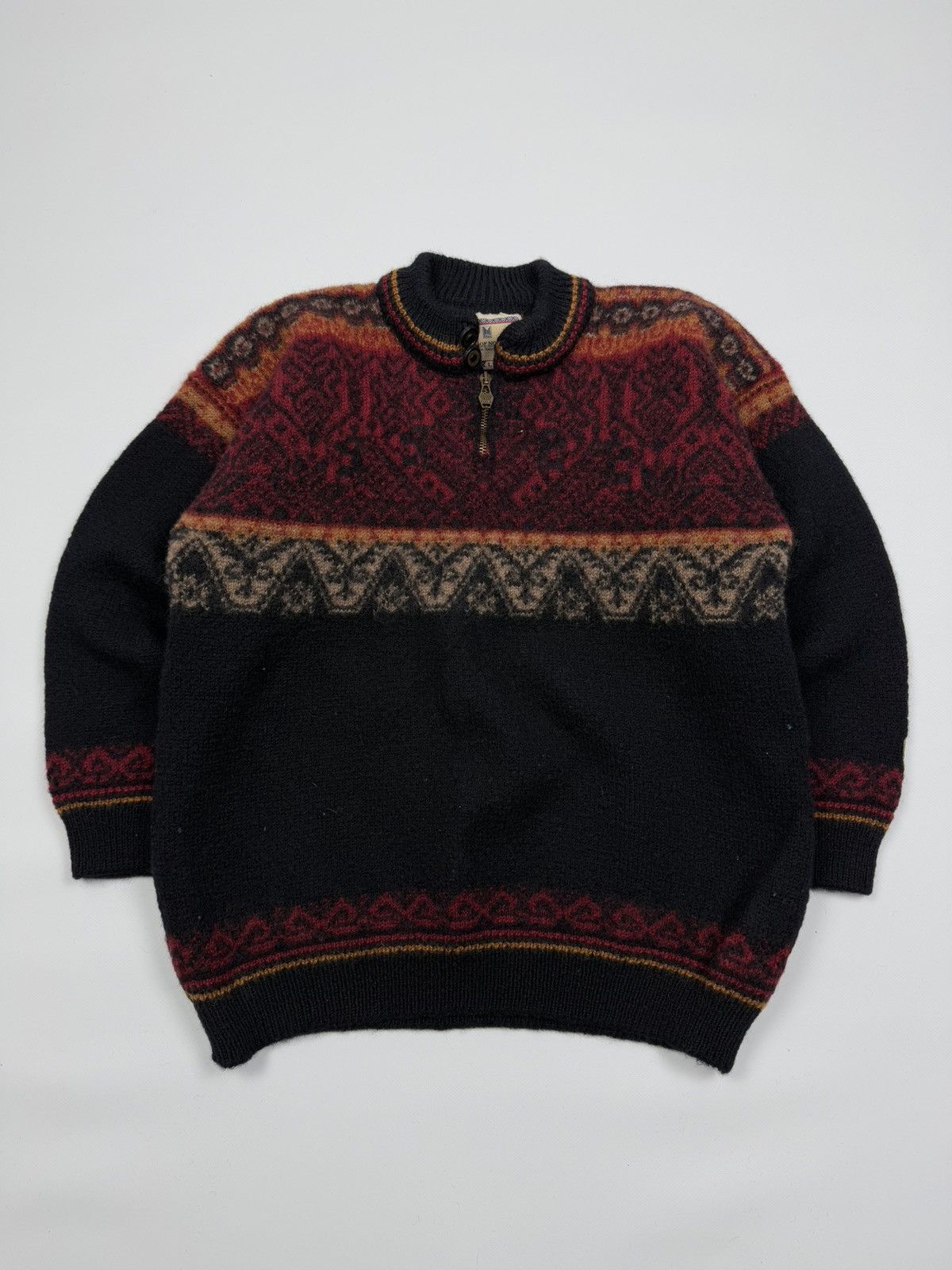 Dale Of Norway Dale Of Norway Women’s Wool 1/4 Zip Knit Sweater Size L / US 10 / IT 46 - 1 Thumbnail