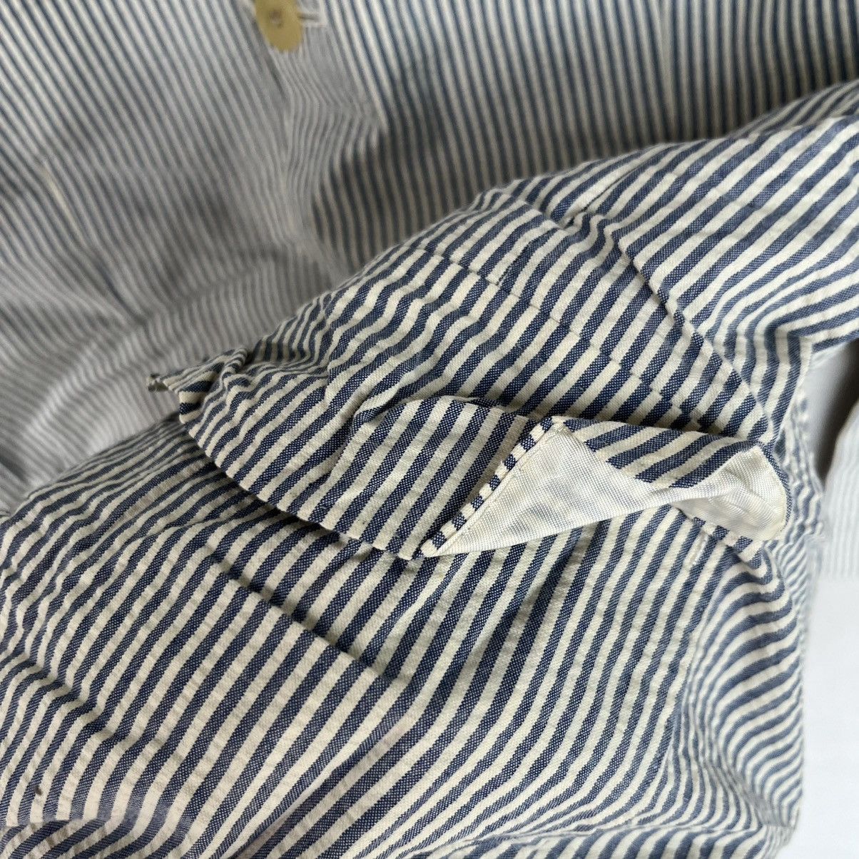 Other Vintage Ralph Lauren White And Blue Striped Blazer Size L Size L / US 10 / IT 46 - 5 Thumbnail