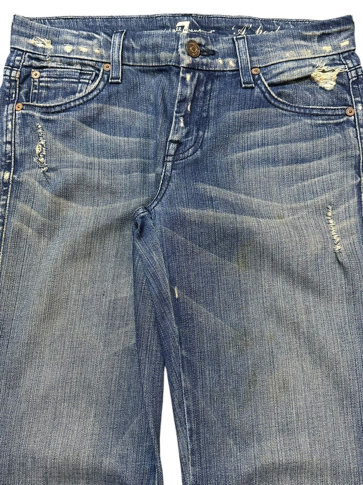 Japanese Brand Vintage Japanese Brand Blue Faded Wash Style Flare Jeans Size US 29 - 4 Thumbnail