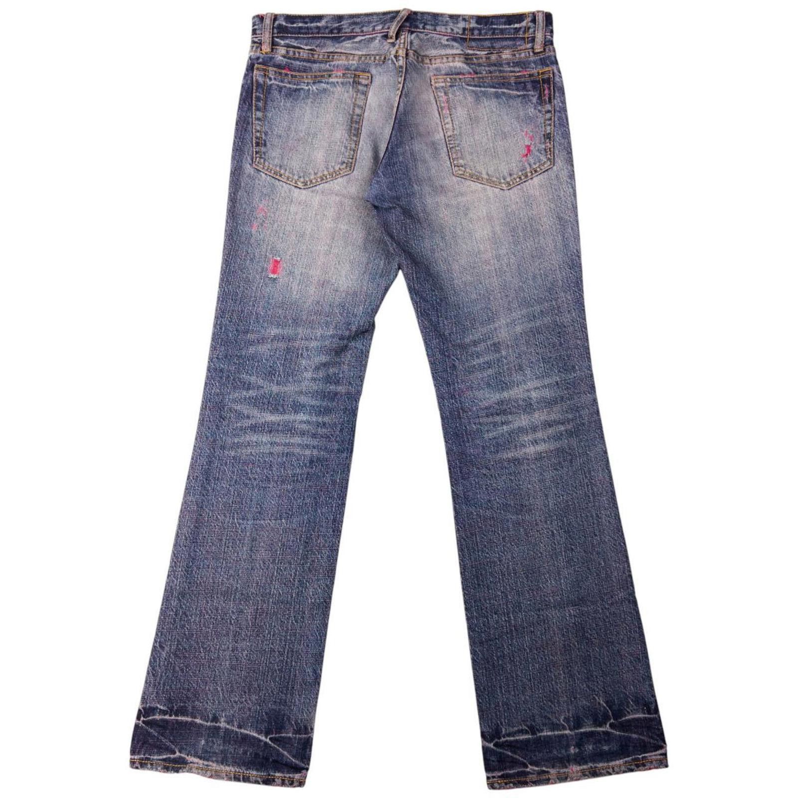 Dries Van Noten Vintage PPFM Distressed Denim Jeans Size W33 Size US 33 - 4 Thumbnail