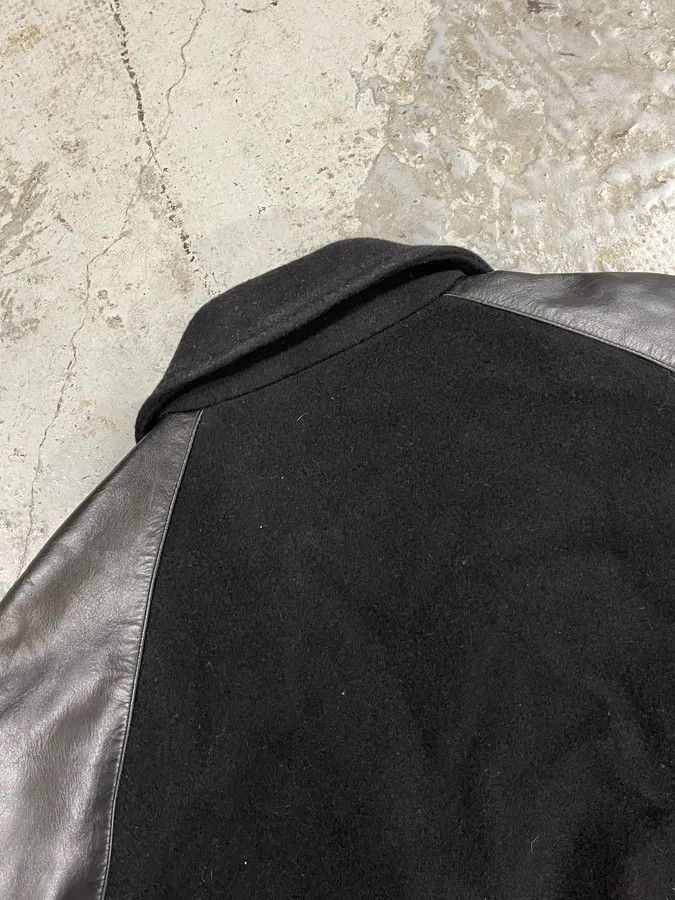 Acne Studios Acne Studios Black Wool & Leather Biker Jacket Size US M / EU 48-50 / 2 - 7 Thumbnail