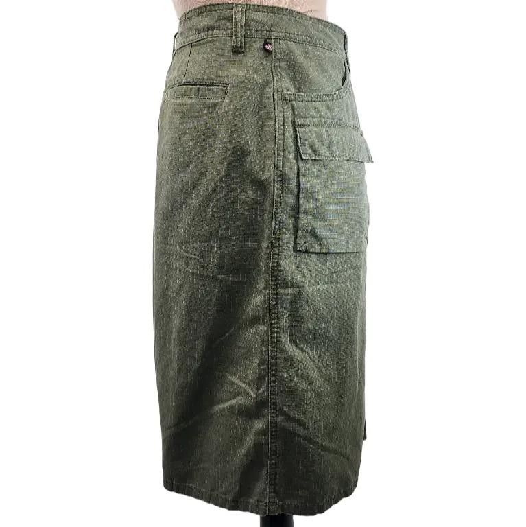 Polo Ralph Lauren Polo Jeans Co Y2K Cargo Midi Skirt Army Green Size: 8 Size 30" / US 8 / IT 44 - 6 Thumbnail