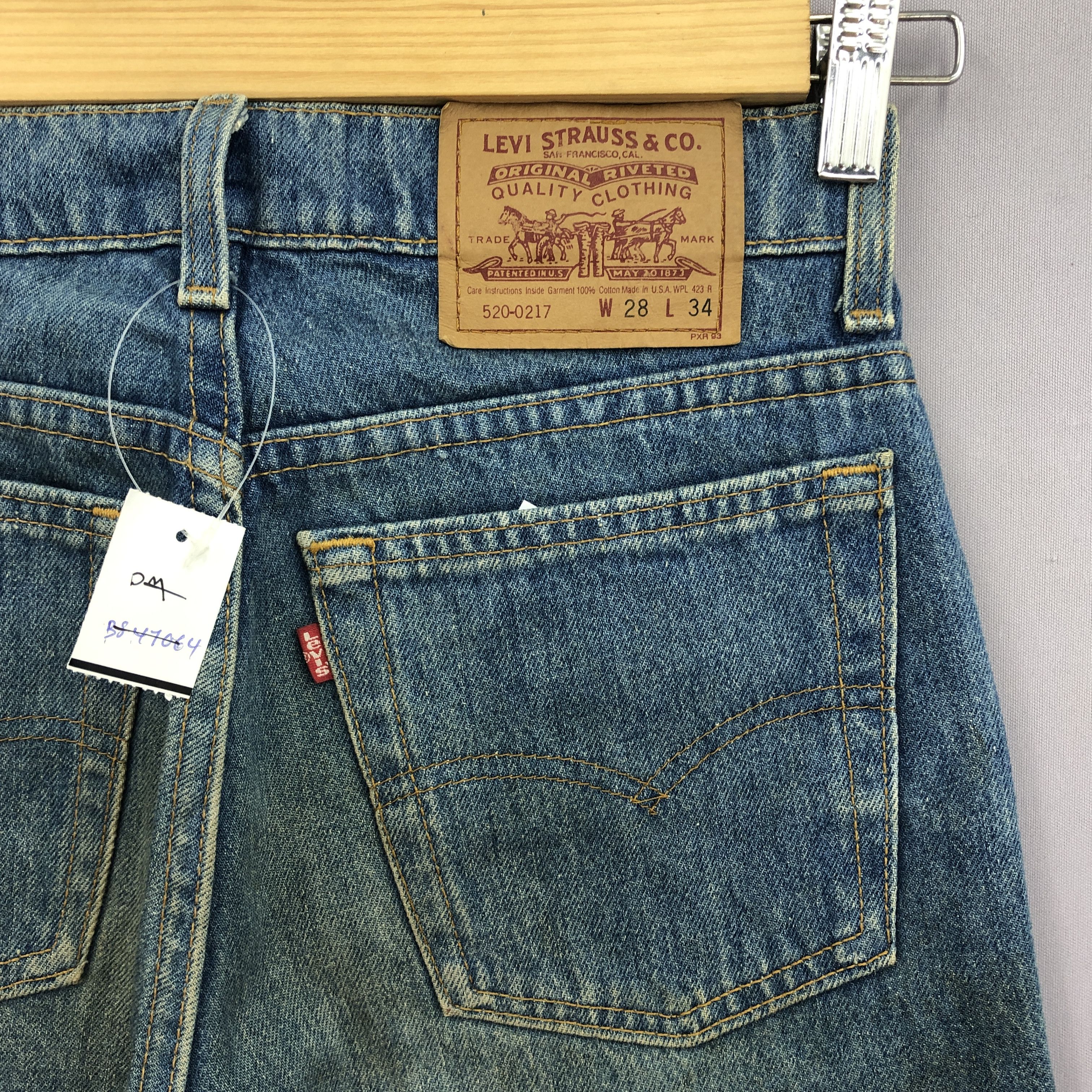 Levi's Vintage 90s Levis 520 Jeans Faded Levi's Mudwash Denim Size 26" / US 2 / IT 38 - 5 Thumbnail
