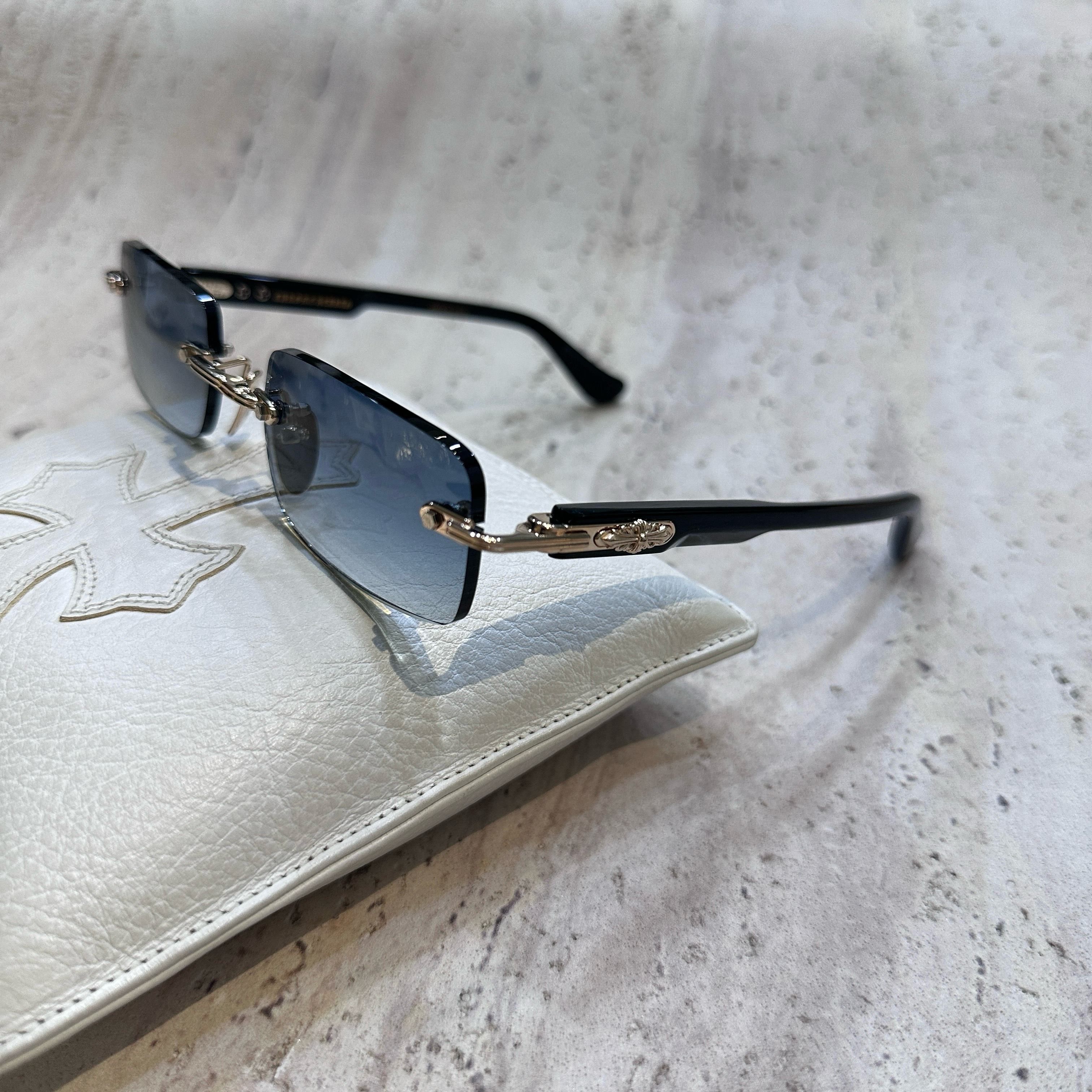 Chrome Hearts CHROME HEARTS DEEP I Gold Plated-Black-Plastic-Sun Size ONE SIZE - 8 Thumbnail