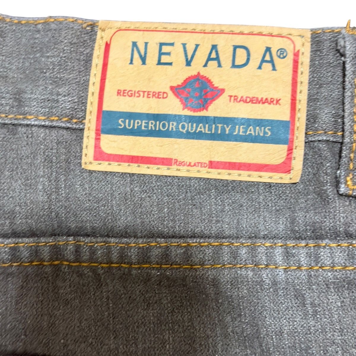 Vintage Nevada Superior Quality Jeans Baggy Y2K Contrast Stitch Size US 35 - 3 Thumbnail