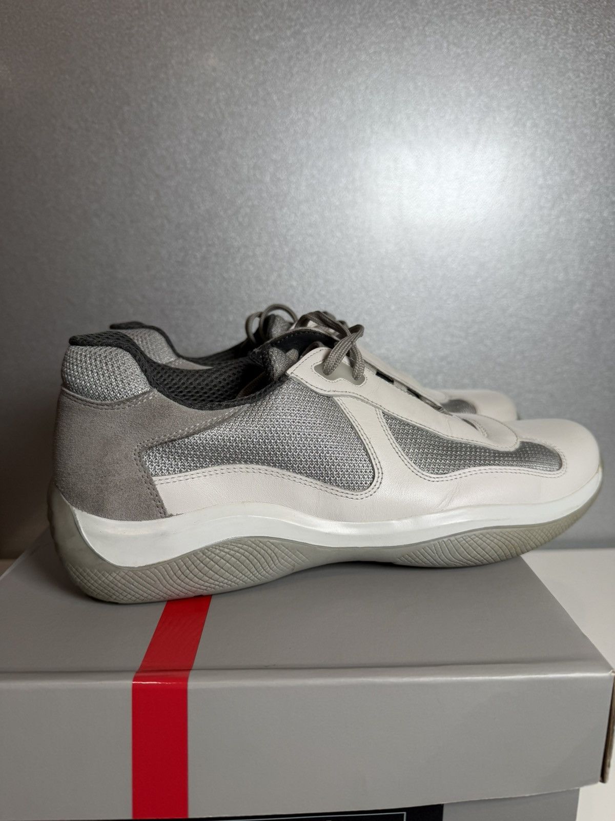 Prada Prada America’s Cup Grey Mens Low Top Size US 9.5 / EU 42-43 - 4 Thumbnail