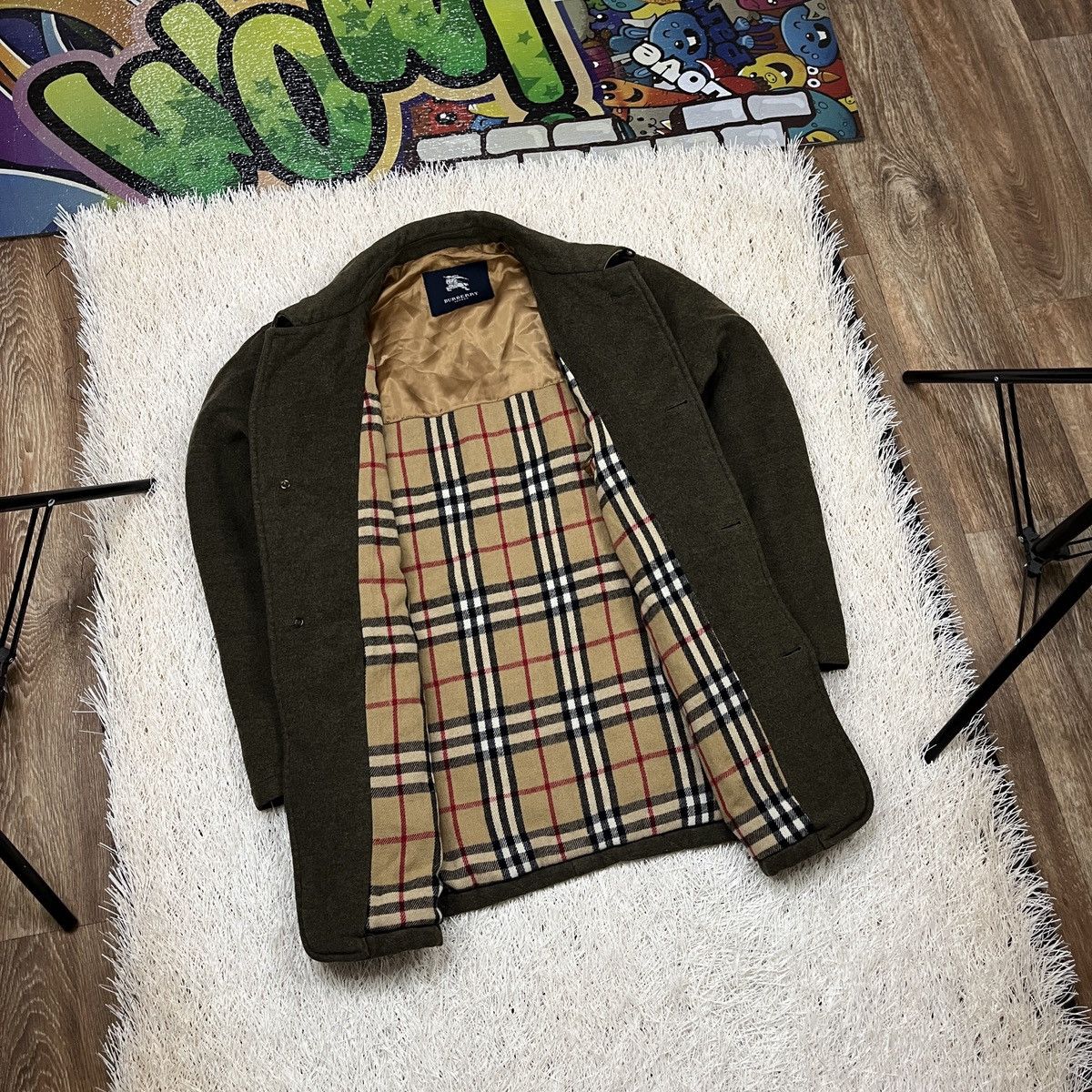 Burberry BURBERRY LONDON Overcoat Merino Wool Jacket Coat Men's Size US M / EU 48-50 / 2 - 3 Thumbnail