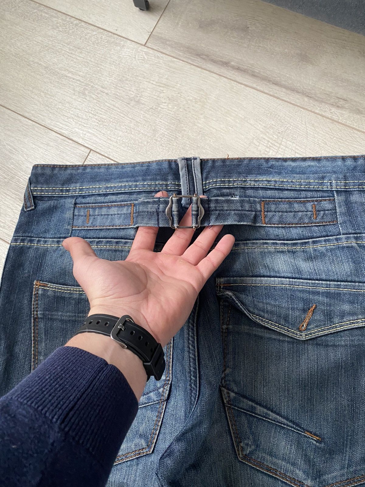 If Six Was Nine Vintage Baggy Japanese Washed Denim Jeans Metal Faded Y2K Size US 34 / EU 50 - 5 Thumbnail