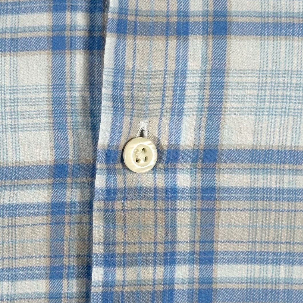 Peter Millar Pete​​r Millar Shirt Adult 2XL Blue Plaid Button-Down Preppy Luxury Cotton Casual Shirt Mens 2XL Blue Plaid Button Up Clothing Size US XXL / EU 58 / 5 - 4 Thumbnail