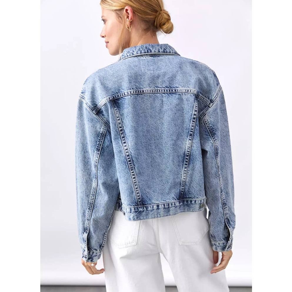 Anthropologie New Anthropologie AG The Mirah Denim Jacket $245 SMALL Size S / US 4 / IT 40 - 4 Thumbnail