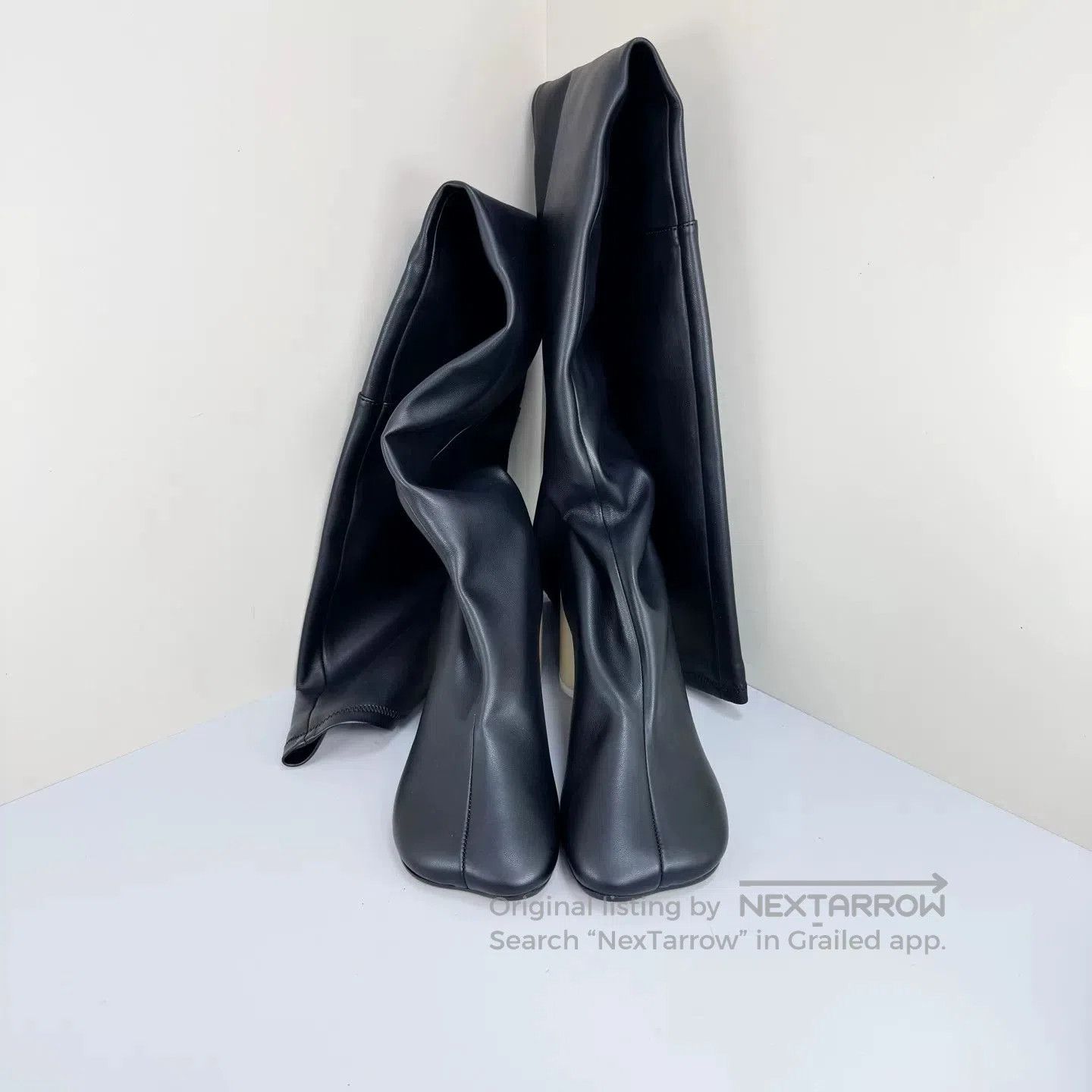 Maison Margiela Maison Margiela Black and White Long Boots. Size US 6 / IT 36 - 5 Thumbnail