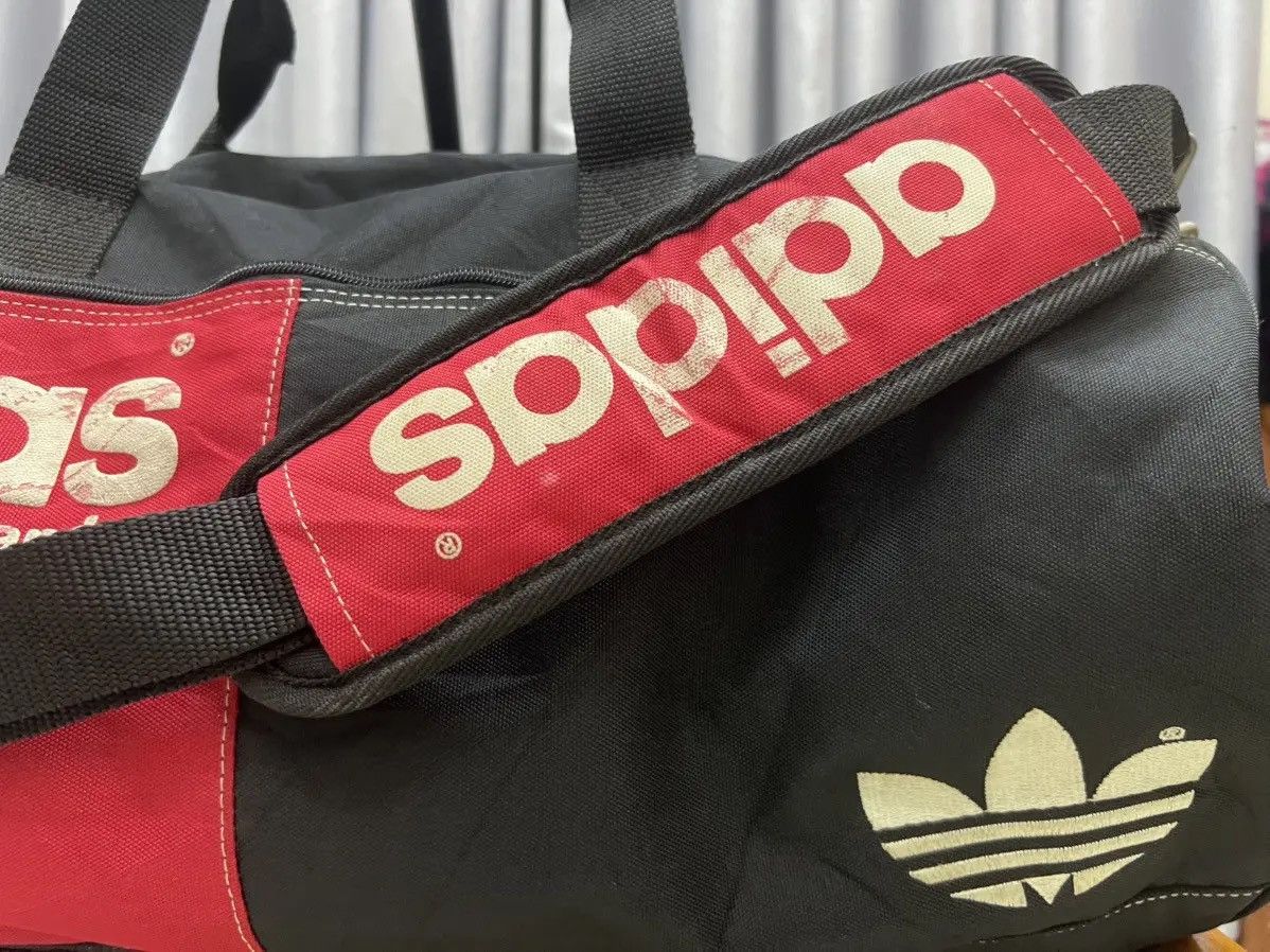 Adidas Vintage Adidas Bag Duffle Travel Bag Size ONE SIZE - 2 Thumbnail