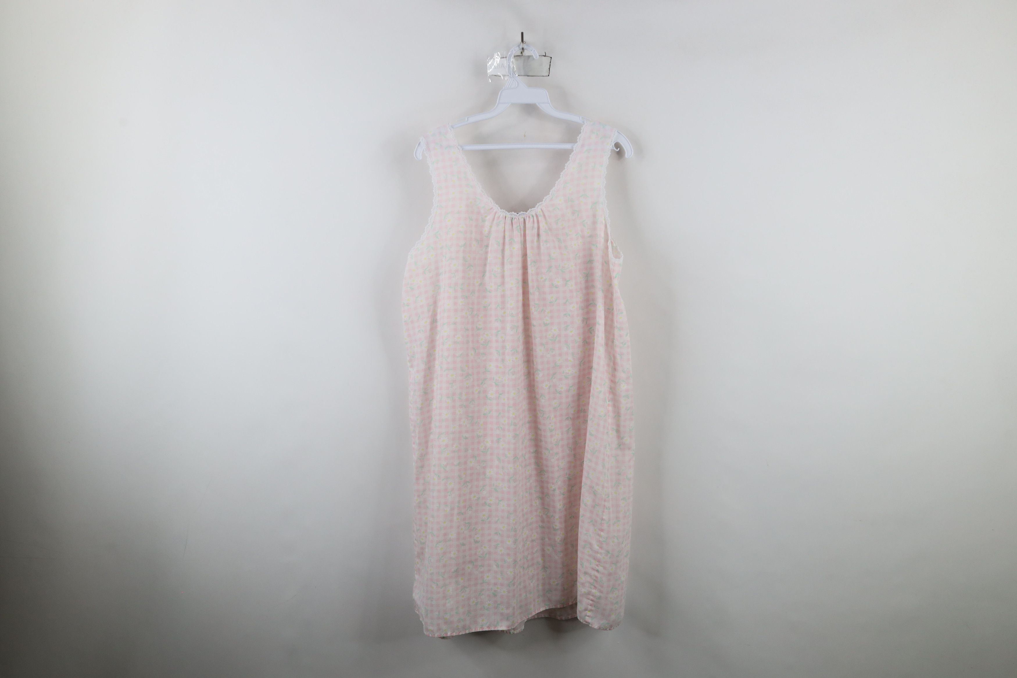 Vintage Vintage 90s Miss Elaine Plaid Night Gown Sleeping Shirt USA Size M / US 6-8 / IT 42-44 - 8 Thumbnail