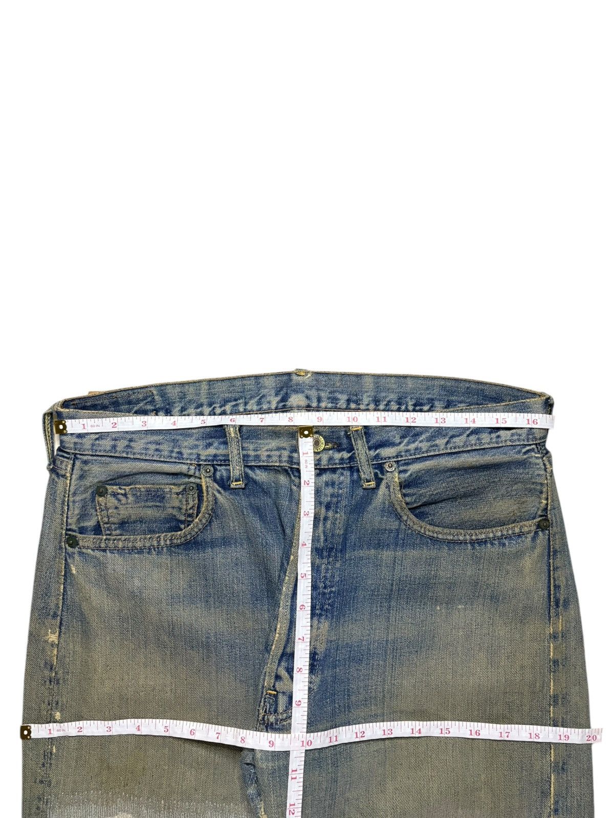Levi's SICK VINTAGE 60s Levis 501 Big E Selvedge Jeans Button 16 Size US 33 - 13 Thumbnail
