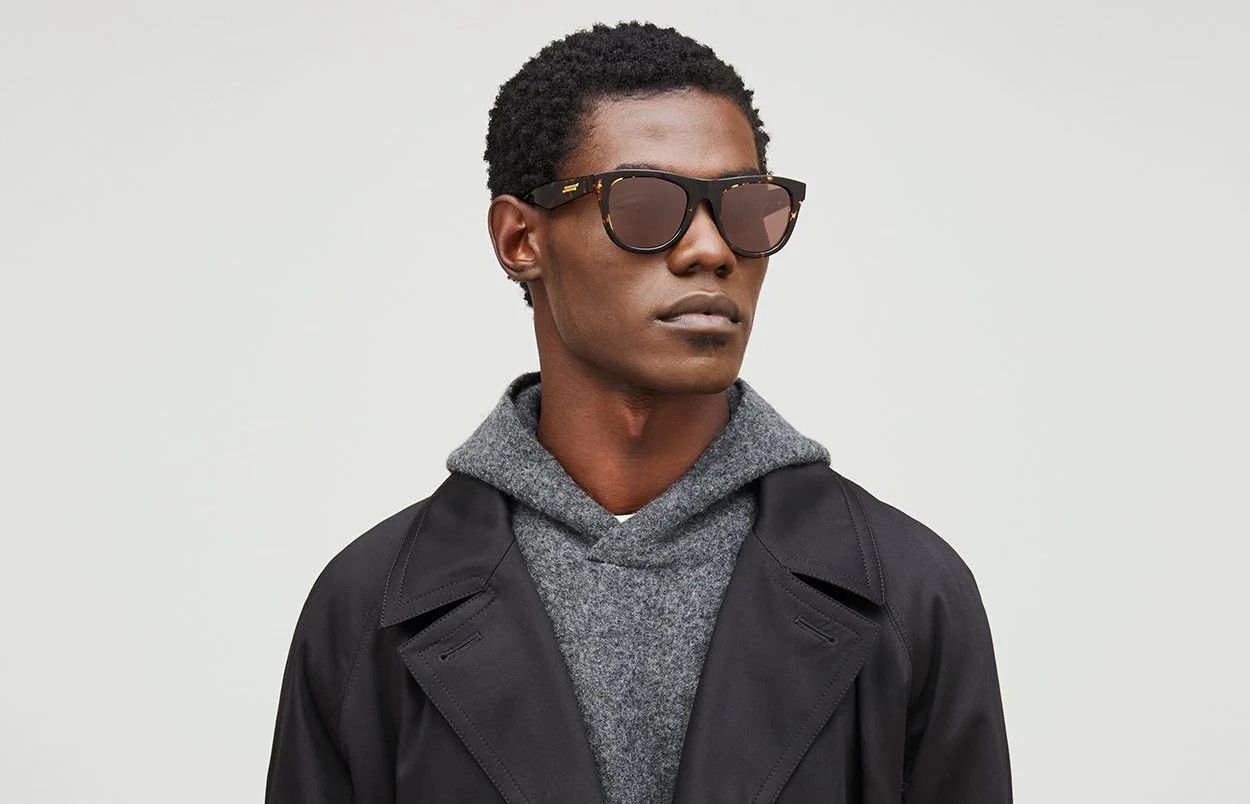 Bottega Veneta Bottega Veneta Men Sunglasses Square BV1001S 002 BRAND NEW Size ONE SIZE - 2 Thumbnail