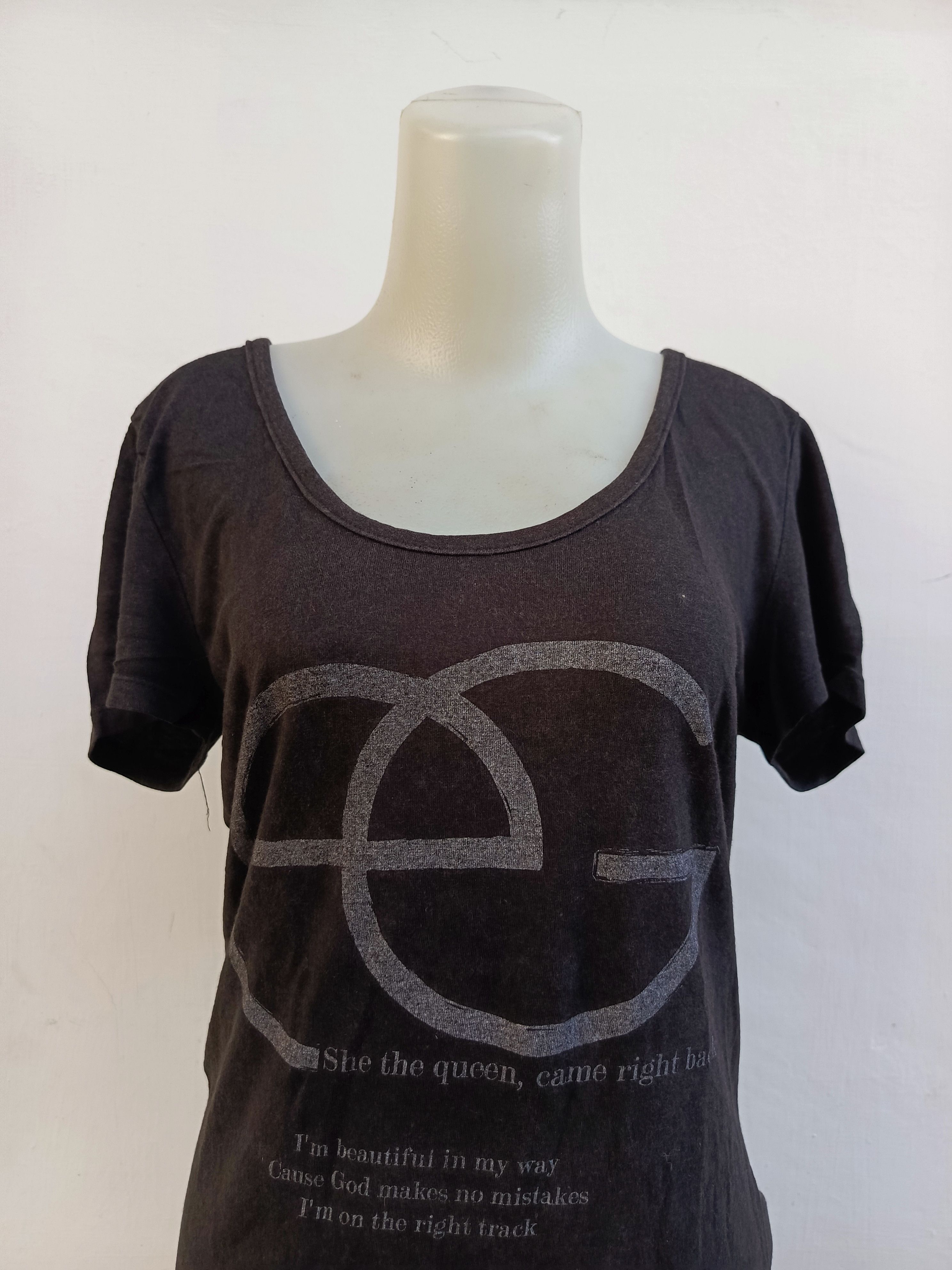 Japanese Brand Egoist Black Logo T-Shirt Simple Japanese Casual Tee Size M / US 6-8 / IT 42-44 - 2 Thumbnail