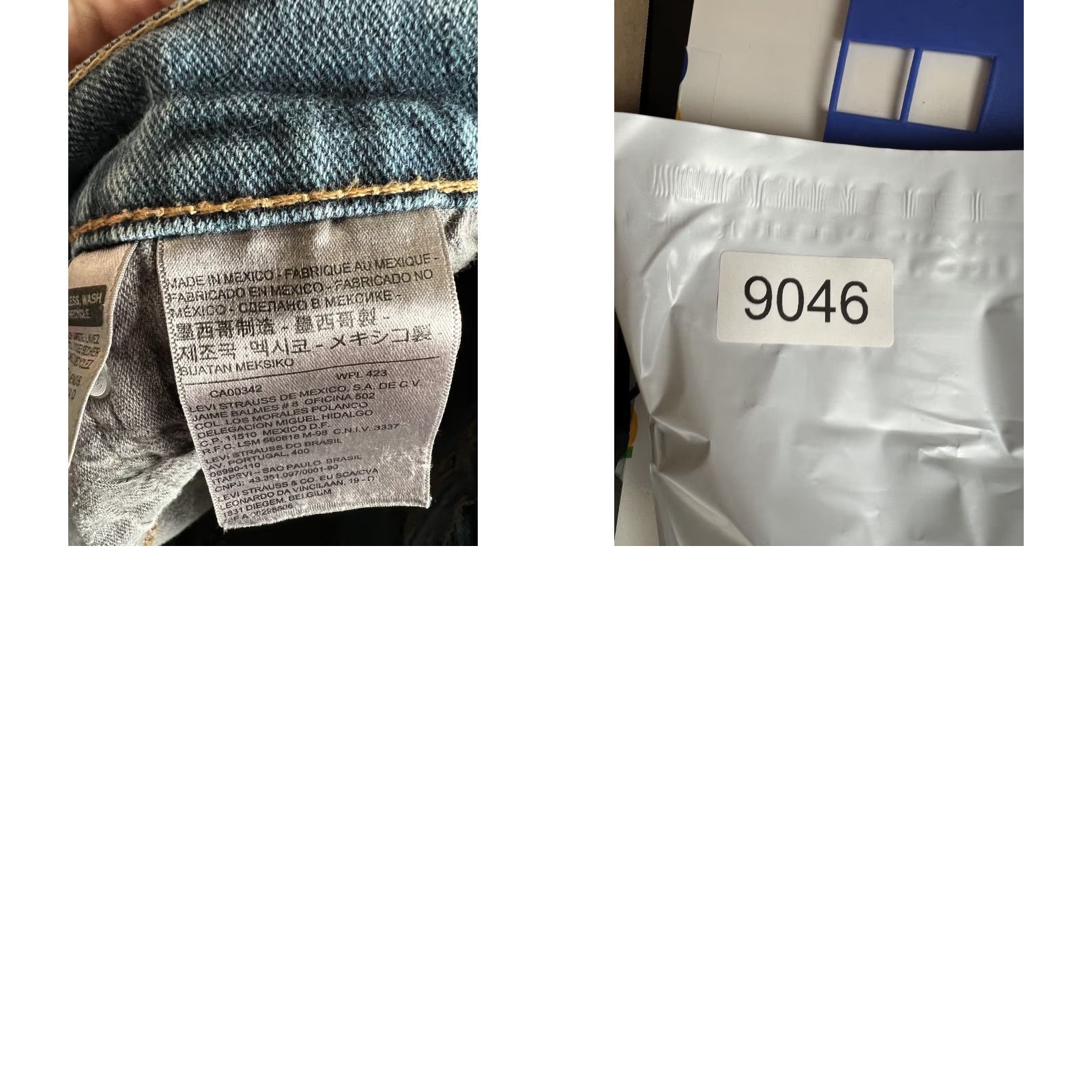 Levi's VINTAGE Levi’s 505 Jeans Blue Denim Size 34x30 Regular Fit Men Medium Wash Stain USA 90s Mexico Size US 34 / EU 50 - 9 Thumbnail