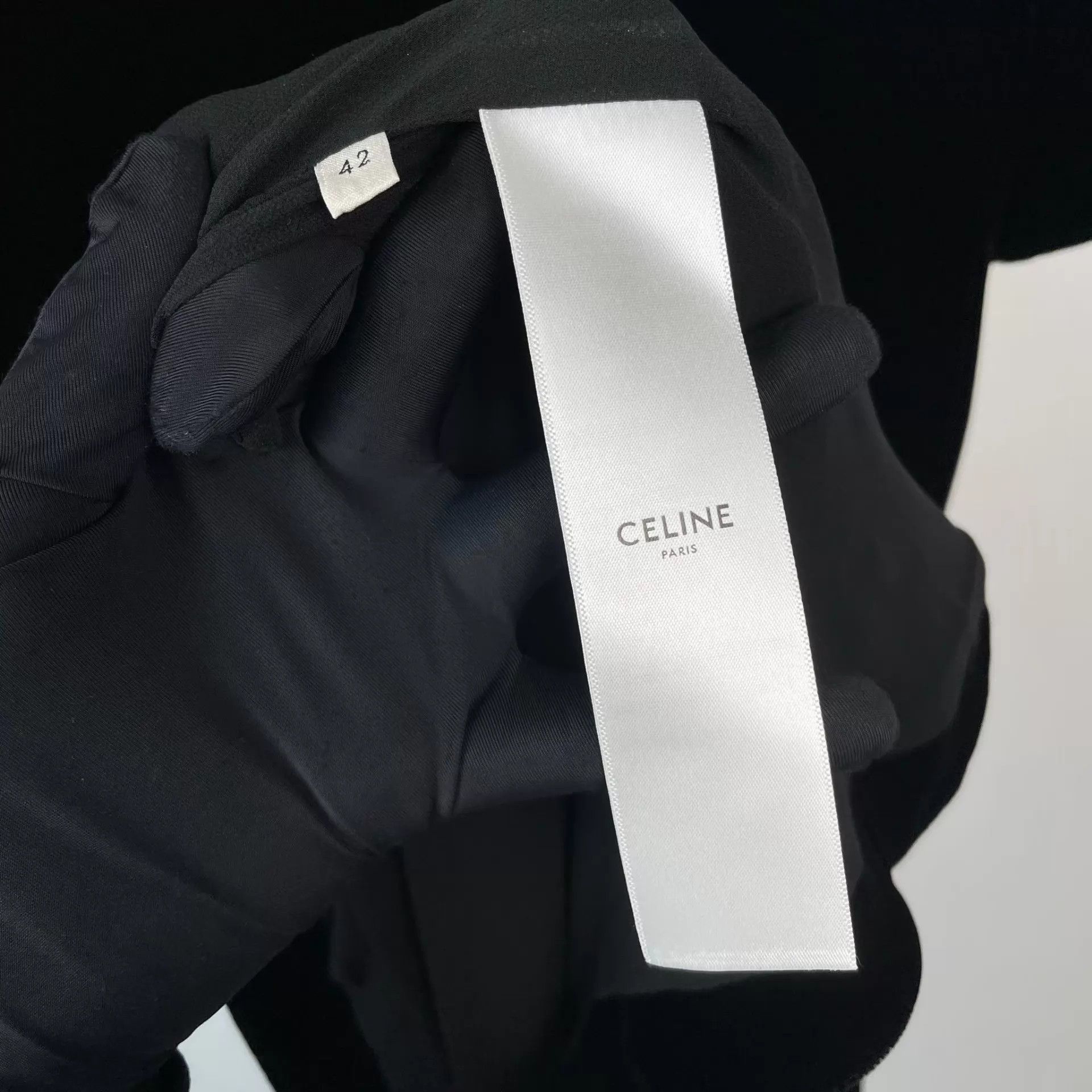 Celine Celine Women's Velvet Dress Size 42 260211CM1HQ39 Size M / US 6-8 / IT 42-44 - 6 Thumbnail
