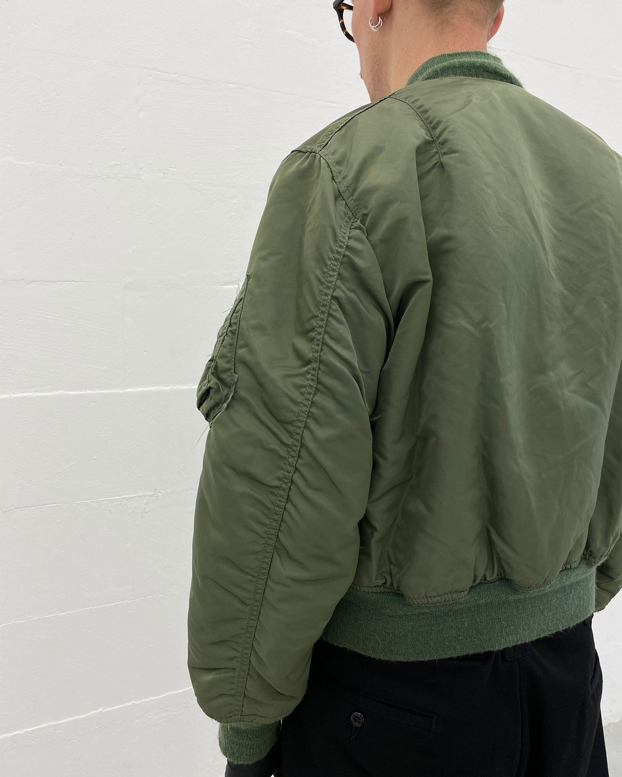 Alpha Industries 1980s Made in USA MA-1 Bomber Jacket Size US L / EU 52-54 / 3 - 4 Thumbnail