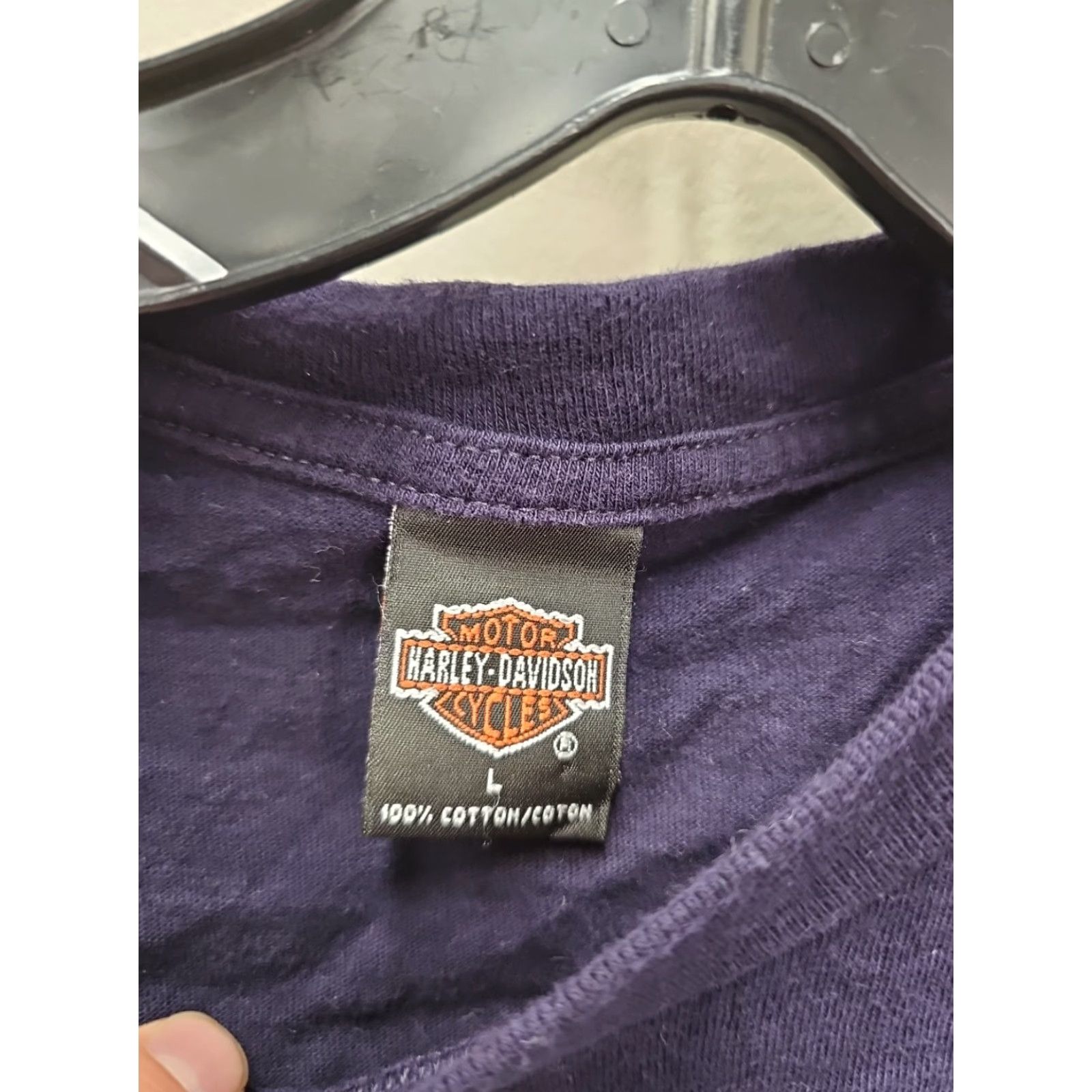 Harley Davidson VINTAGE Harley-Davidson Santa Fe Biker Shirt Eagle L Purple Womens Men? Size US L / EU 52-54 / 3 - 3 Thumbnail