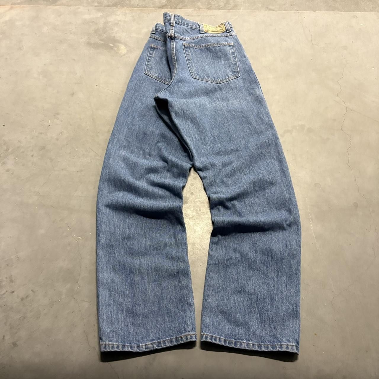 Japanese Brand × Redhead × Vintage Crazy Vintage Y2K/2000s Baggy Tall Medium Wash Denim Jeans! Size US 36 / EU 52 - 6 Thumbnail