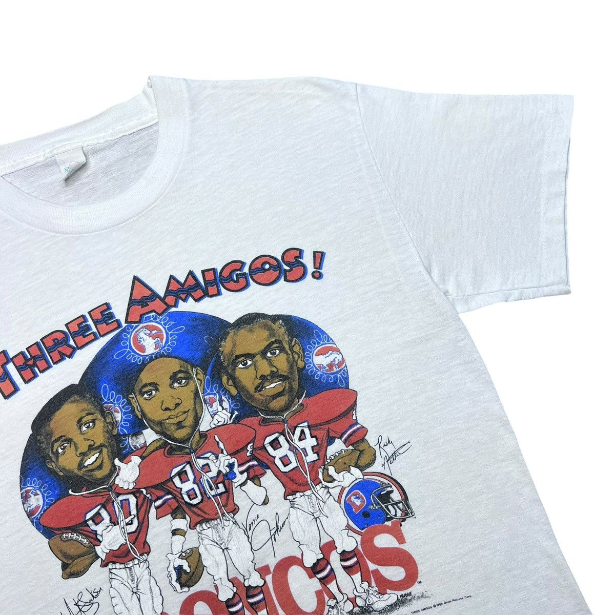 NFL 1987 NFL Denver Broncos Three Amigos AFC Champions T-Shirt Size US M / EU 48-50 / 2 - 6 Thumbnail