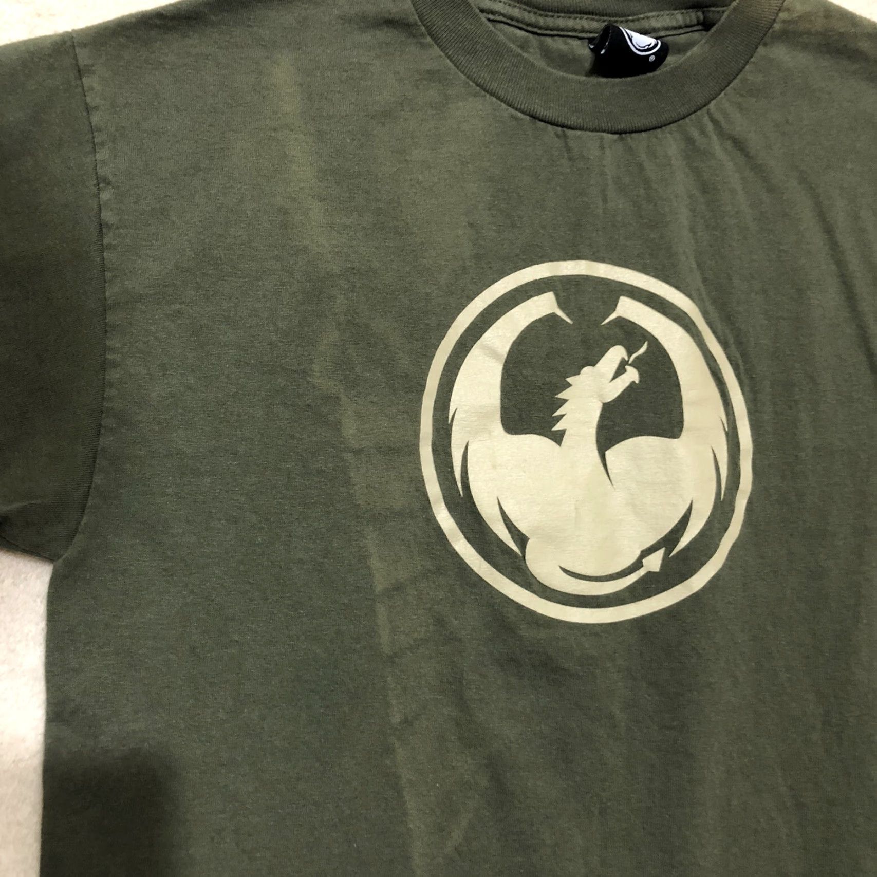Vintage VINTAGE Dragon Alliance T-Shirt Mens Medium Green Graphic Print Logo 1990s All Seasons Crew Neck Short Sleeve Cotton Dragons Men Size US M / EU 48-50 / 2 - 2 Thumbnail