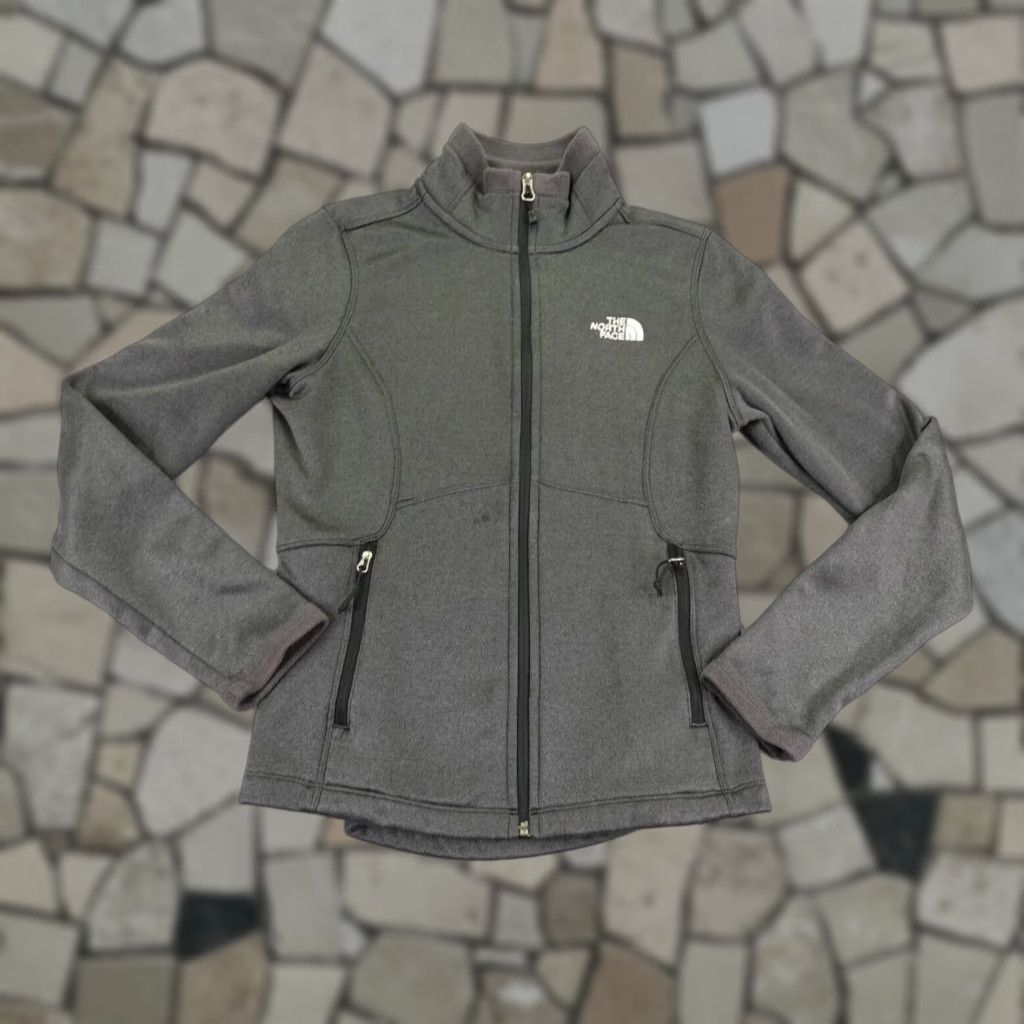 The North Face VINTAGE The North Face Jacket Womens Small Gray Fleece Full Zip Up Sweater Coat Outdoors Size S / US 4 / IT 40 - 1 Thumbnail