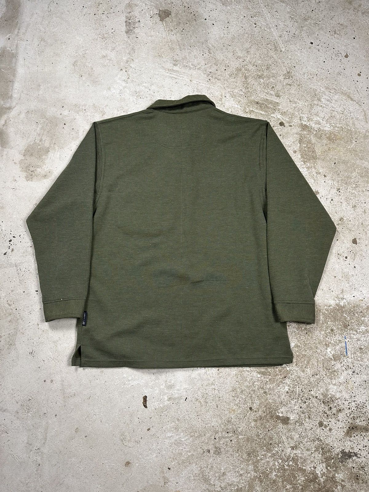 Fubu × Vintage ‼️ Vintage 90s Fubu Khaki Rugby Polo Longsleeve Sweatshirt Size US XL / EU 56 / 4 - 2 Thumbnail