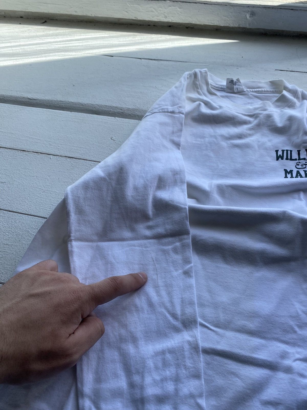Other 90s College Of William & Mary White Long Sleeve Size US L / EU 52-54 / 3 - 8 Thumbnail