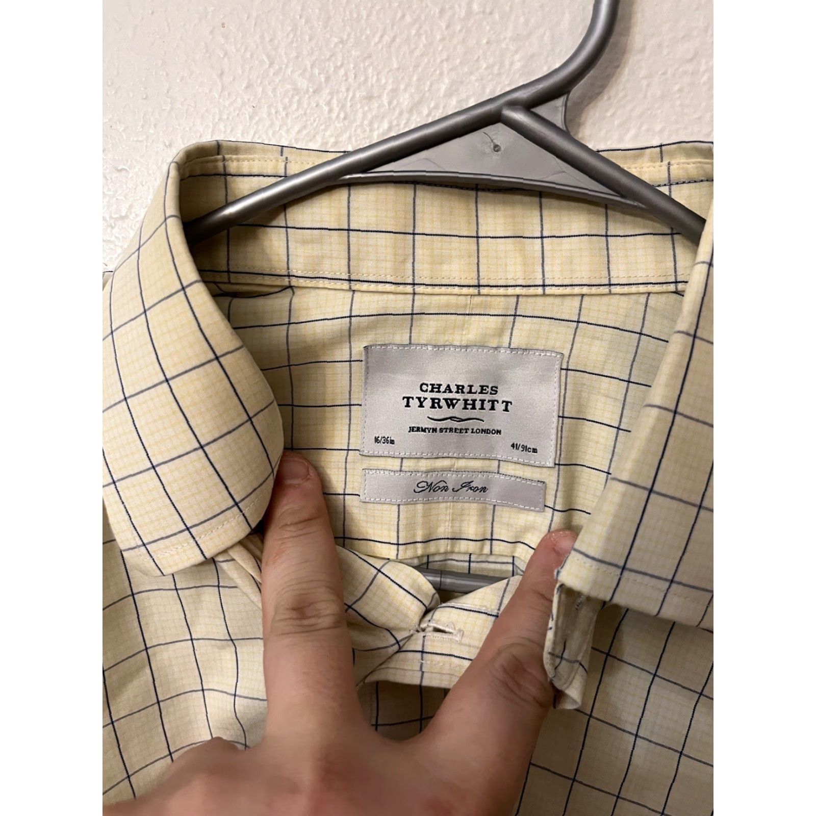 Charles Tyrwhitt Charles Tyrwhitt Shirt Mens Regular Plaid Yellow 16-36 Non Iron Size US L / EU 52-54 / 3 - 3 Thumbnail
