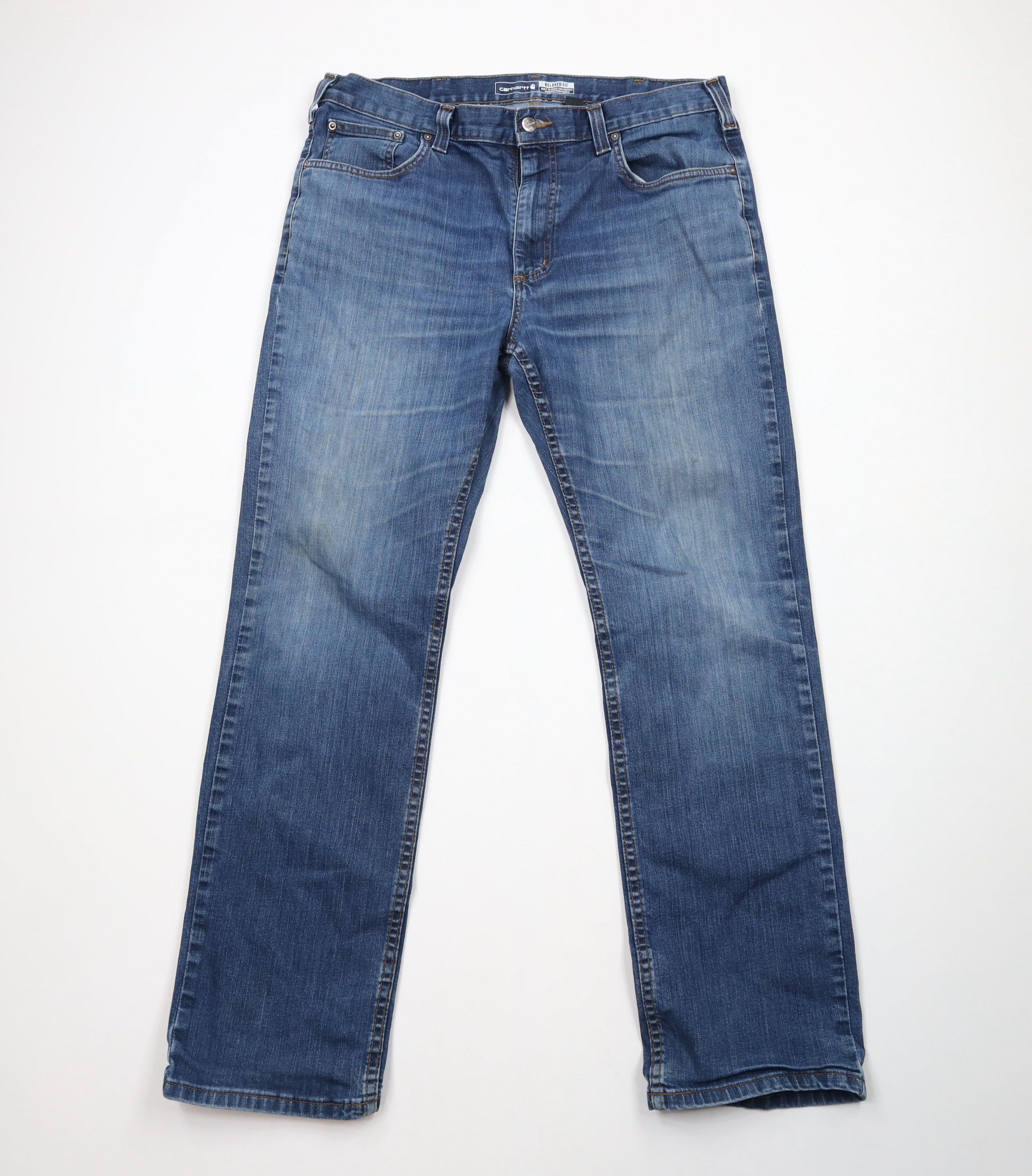 Carhartt × Vintage Vintage Carhartt Relaxed Fit Stretch Denim Jeans Blue Size US 36 / EU 52 - 1 Thumbnail