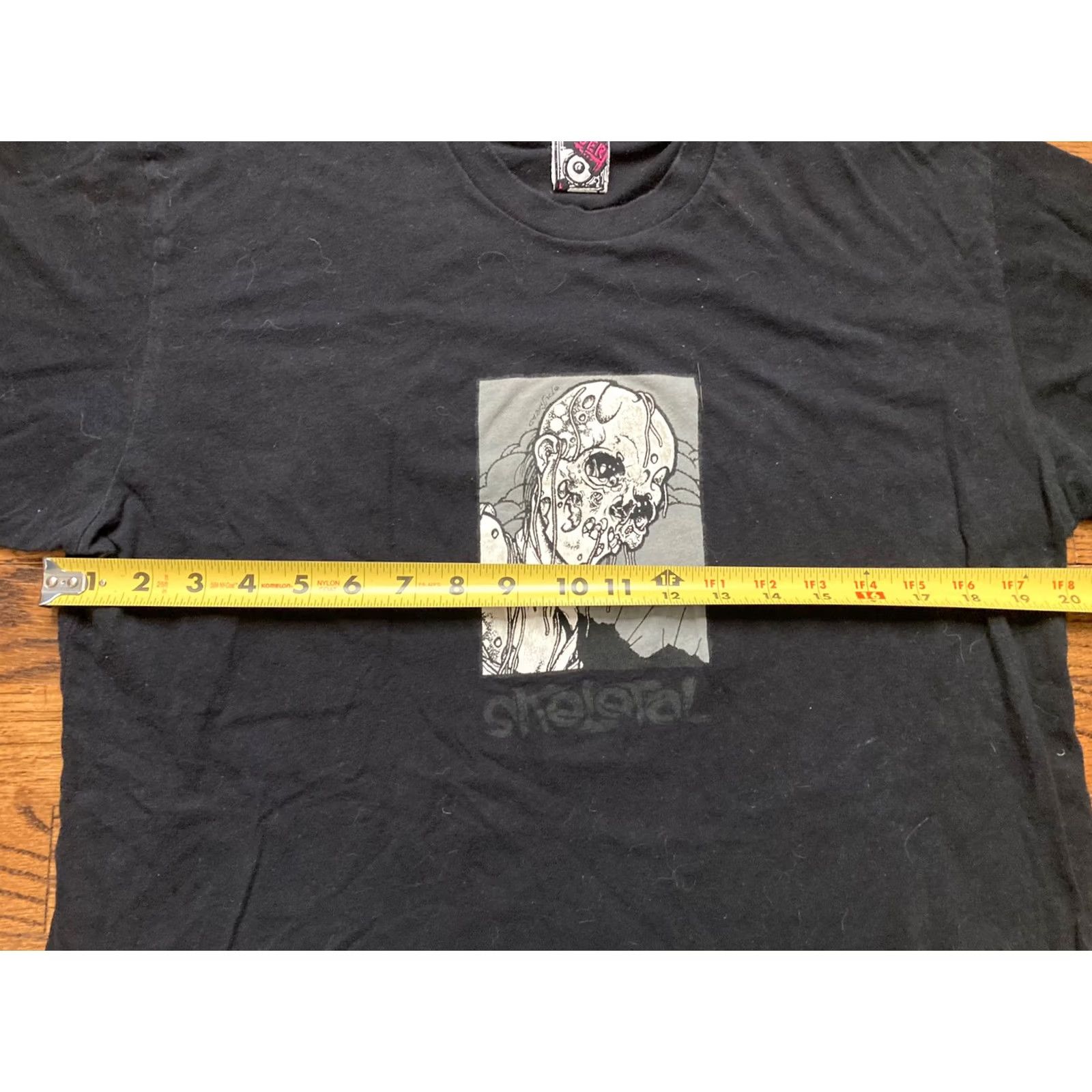 Vintage VINTAGE Chaser Shirt Black Sz Large Skull Zombie Gore Death Metal Band Mens SKELETAL Size US L / EU 52-54 / 3 - 4 Thumbnail