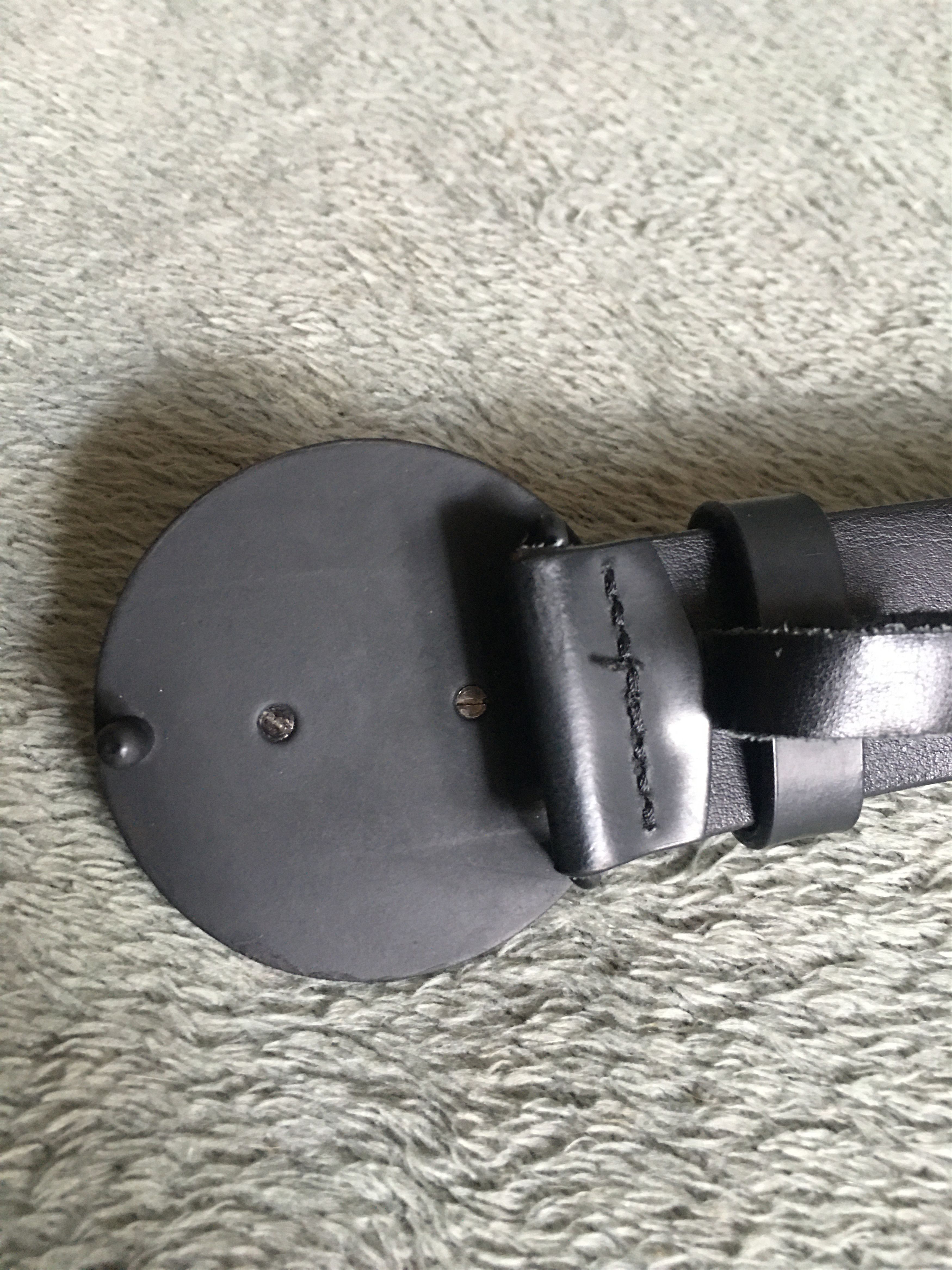 Versus Versace Versace Versus Tonal Round Lion Belt Black Size 36/90 Size 36 - 3 Thumbnail