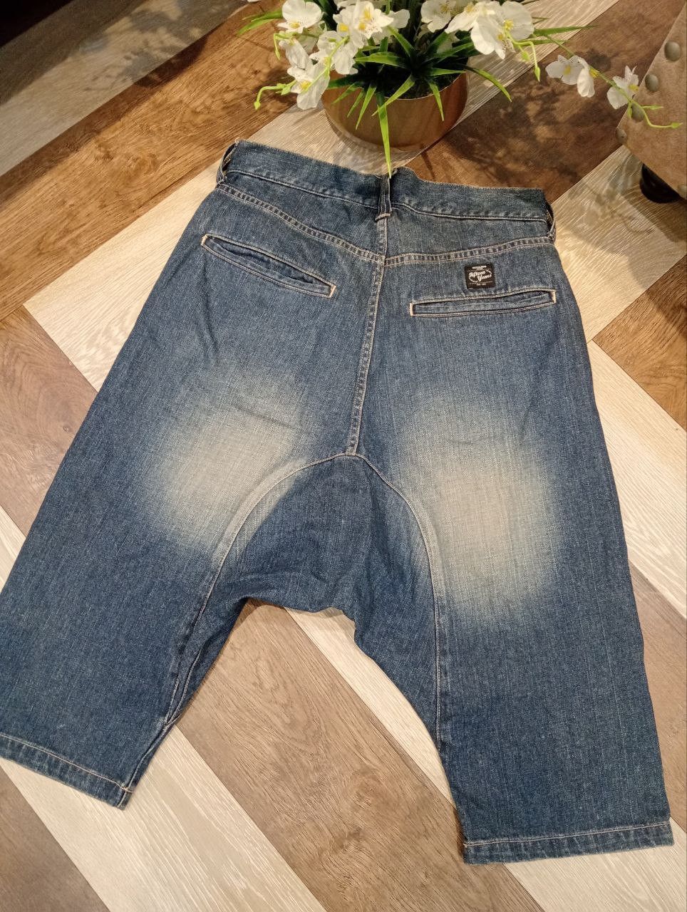 Devilock VINTAGE DEVILOCK JAPAN DROP CROTCH DENIM SHORTPANTS - SIZE M Size US 32 / EU 48 - 6 Thumbnail