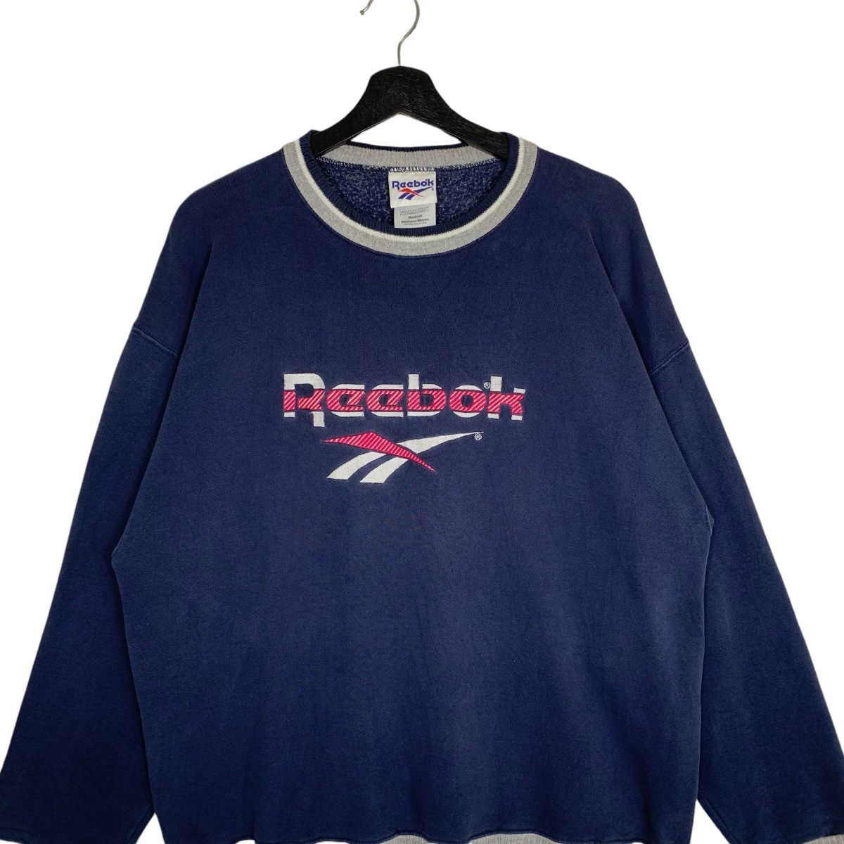 Reebok × Vintage Vintage Reebok Big Logo Made In Usa Sweatshirt Sweater Size US M / EU 48-50 / 2 - 2 Thumbnail