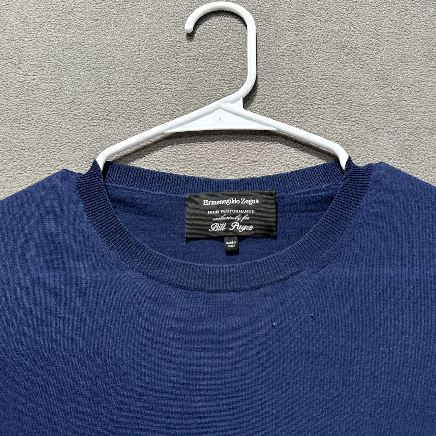 Ermenegildo Zegna Ermenegildo Zegna Sweater Mens 3XL Blue Wool Long Sleeve Crew Neck Pullover Designer Classic Size US XXL / EU 58 / 5 - 3 Thumbnail